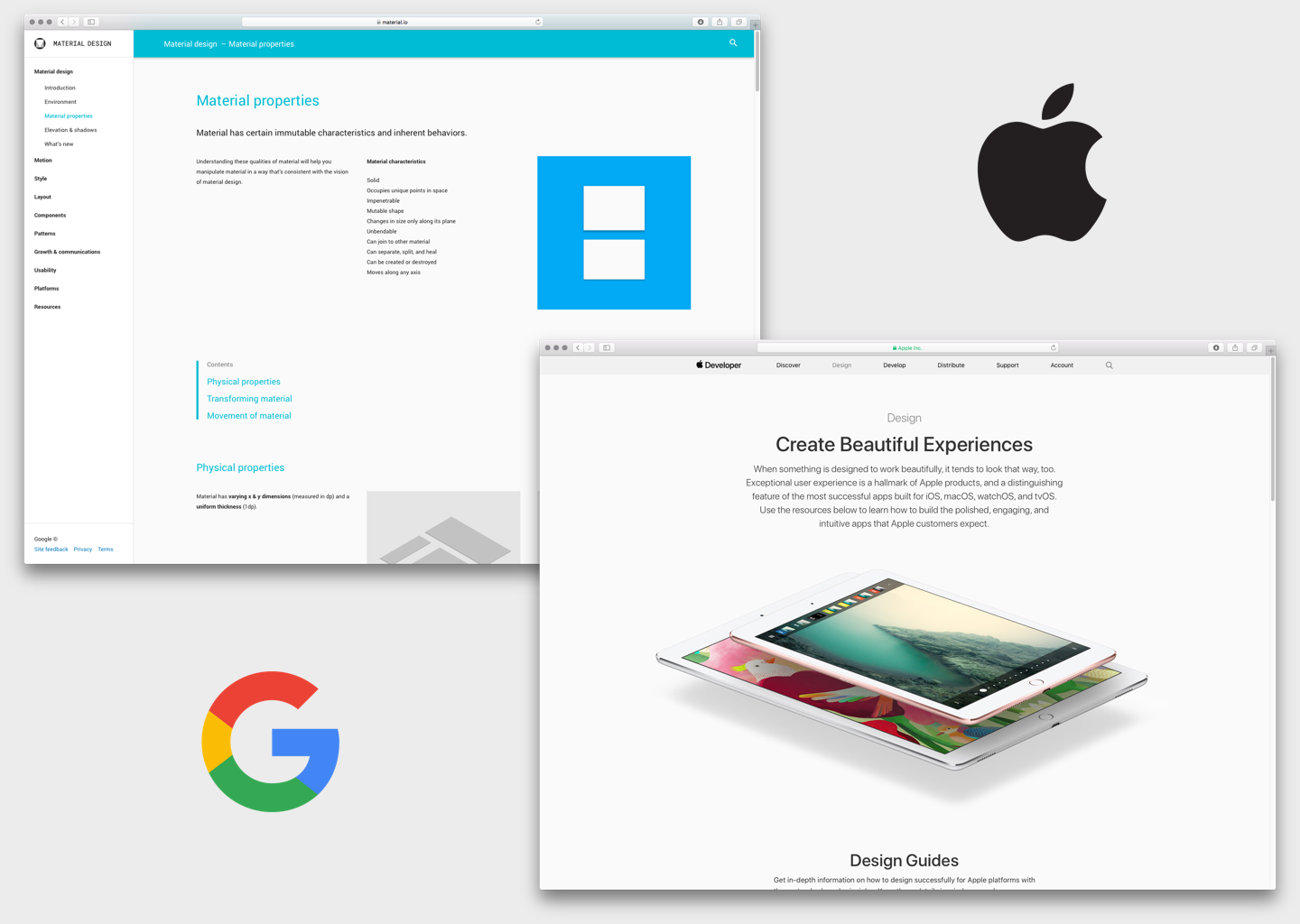 1. Investigation & Exploration Review newest guidelines set by Apple & Google to create a solid foundation for the app UX/UI updates.