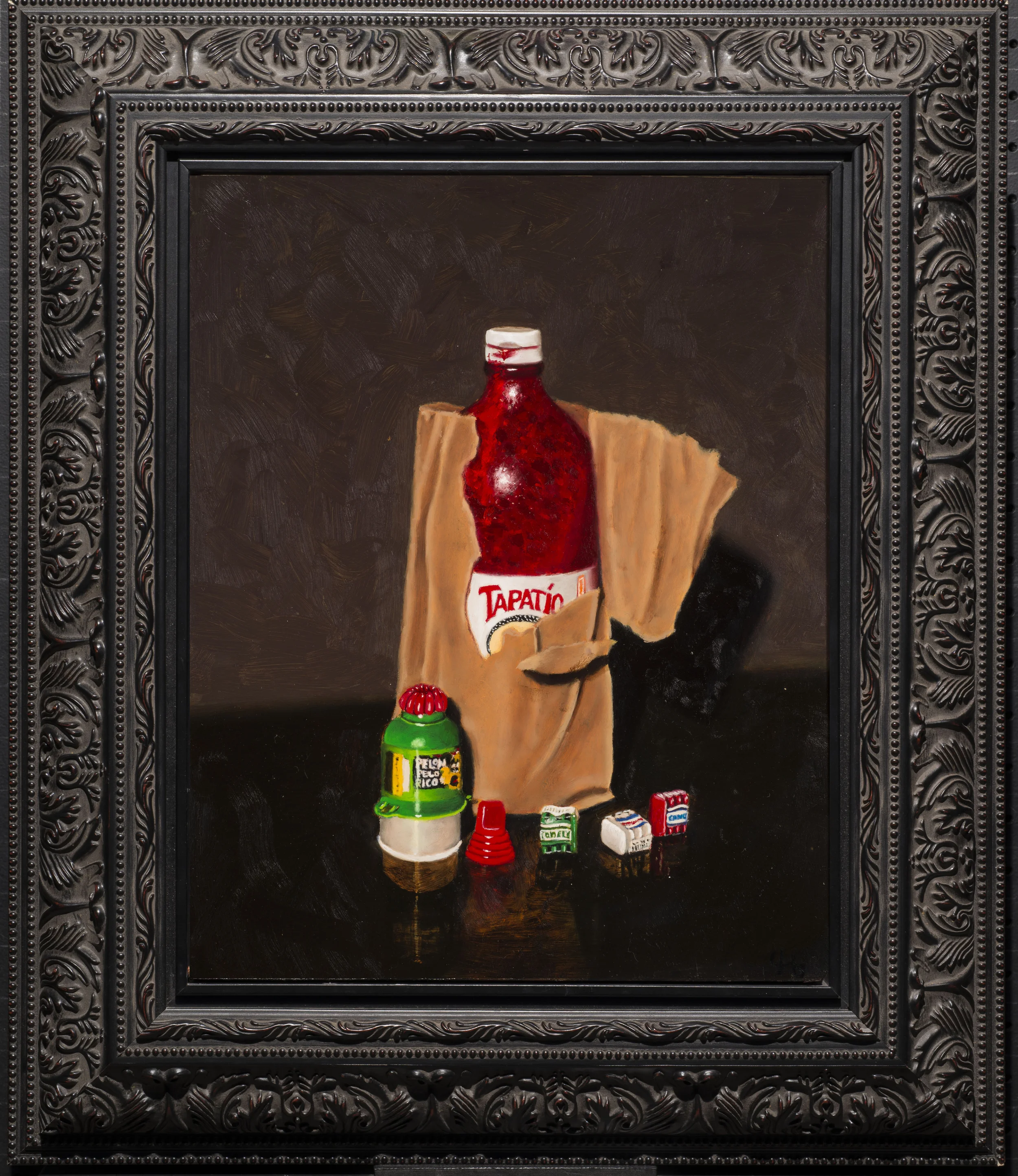 tapatio brown bag with frame.jpg