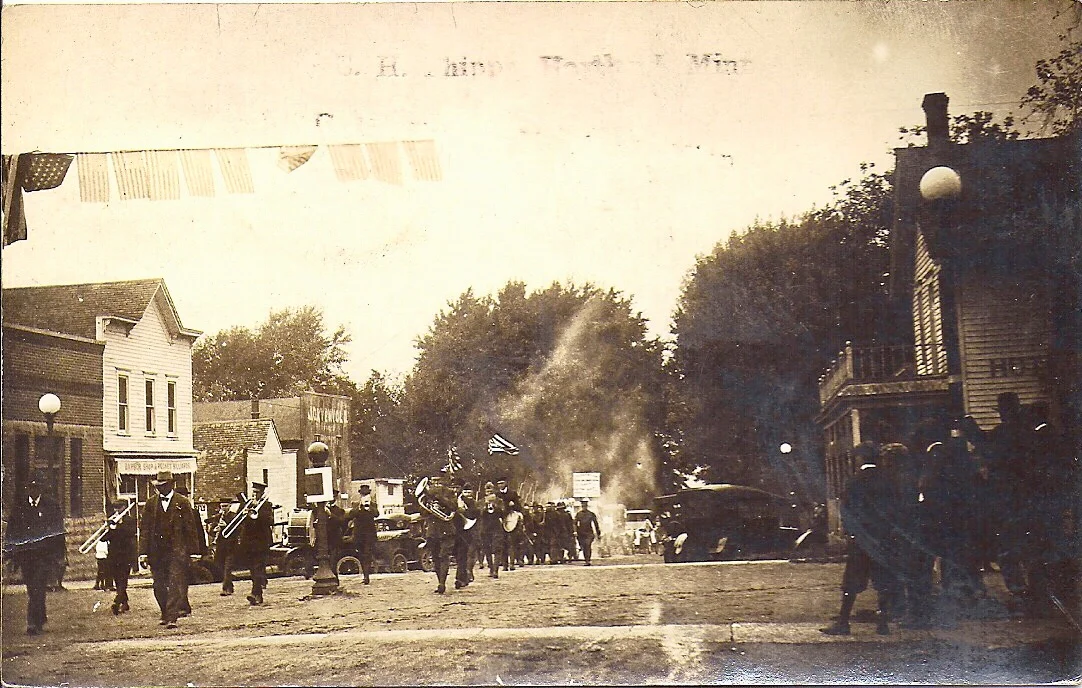 The Hartland band marched down the street. I’m not sure when this occurred, but I don’t think it was last week.