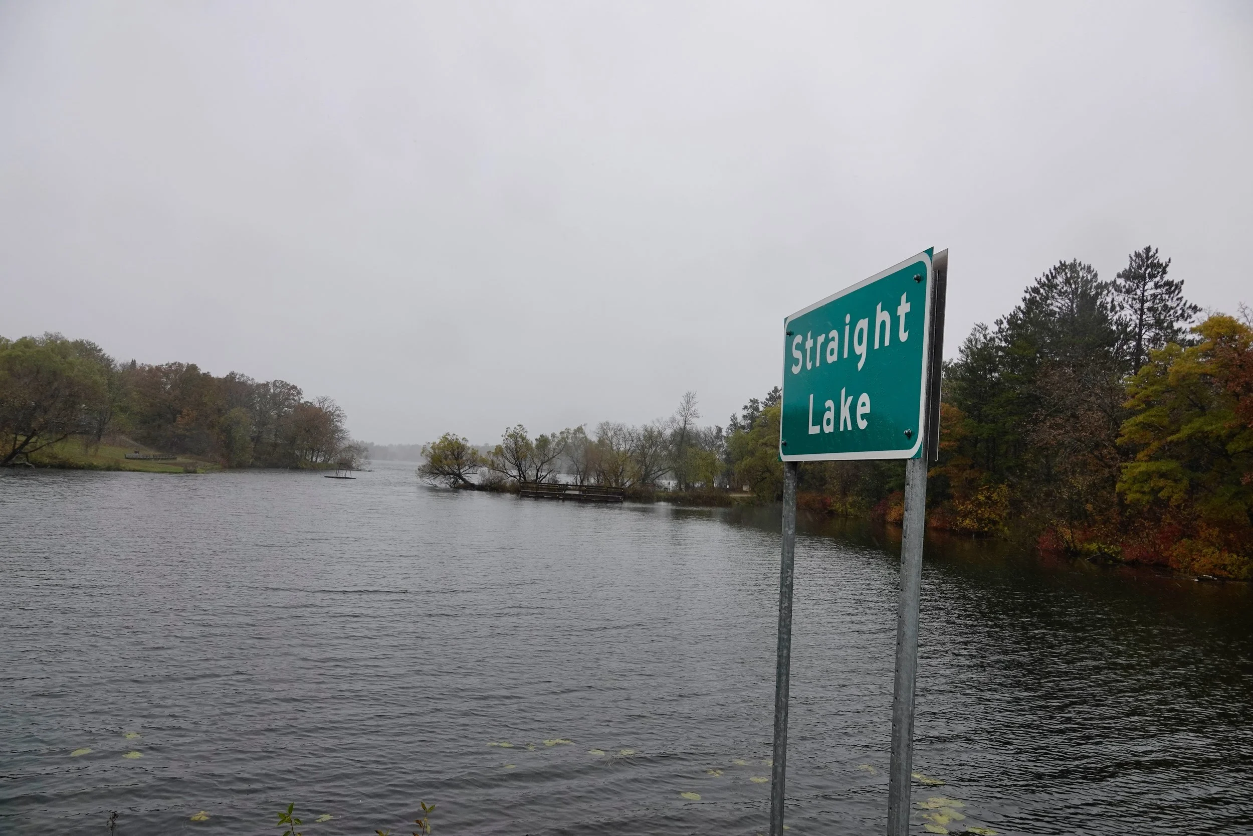 As far as lakes go, this one found in Osage Township in Minnesota is pretty straight.