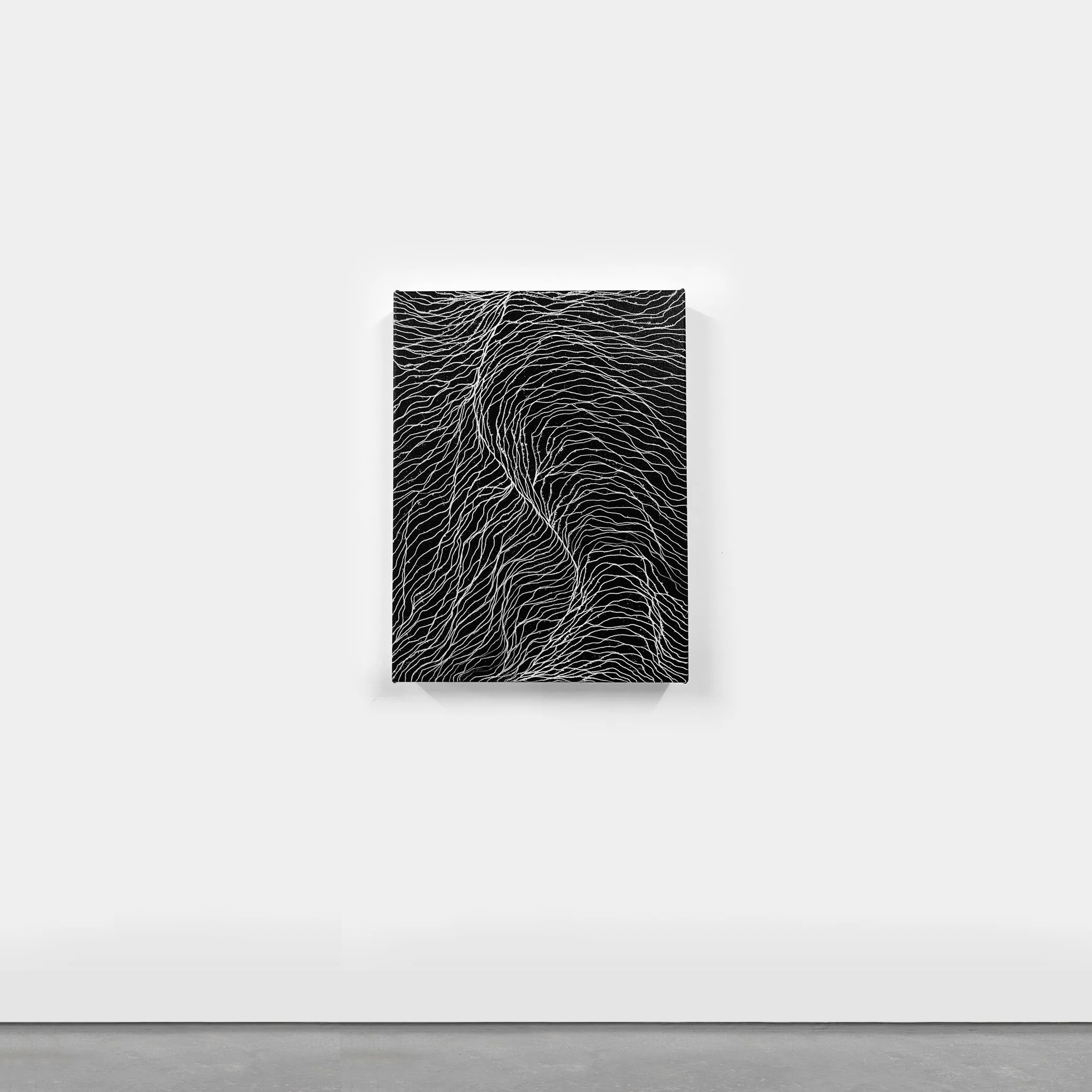 Untitled (Wave V) 40 x 31cm Acrylic on Canvas SOLD