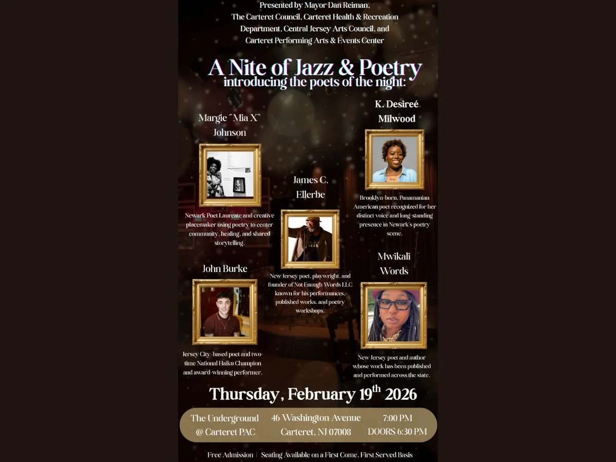 CARTERET - Carteret Performing Arts &amp; Events Center: A Nite of Jazz &amp; Poetry