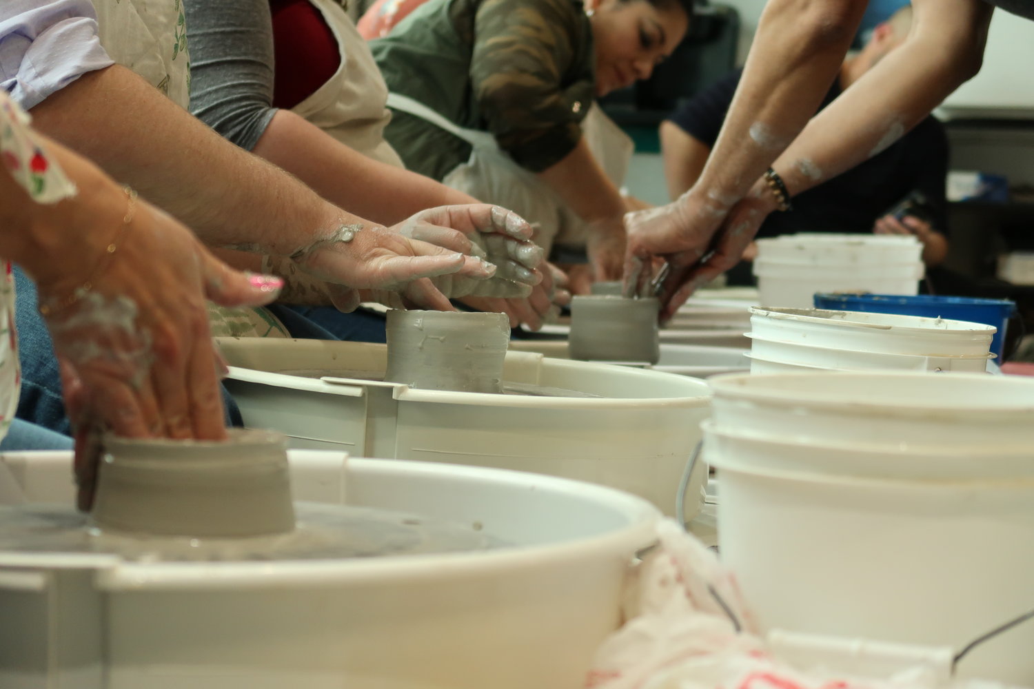 Sip and Throw Pottery Wheel Class