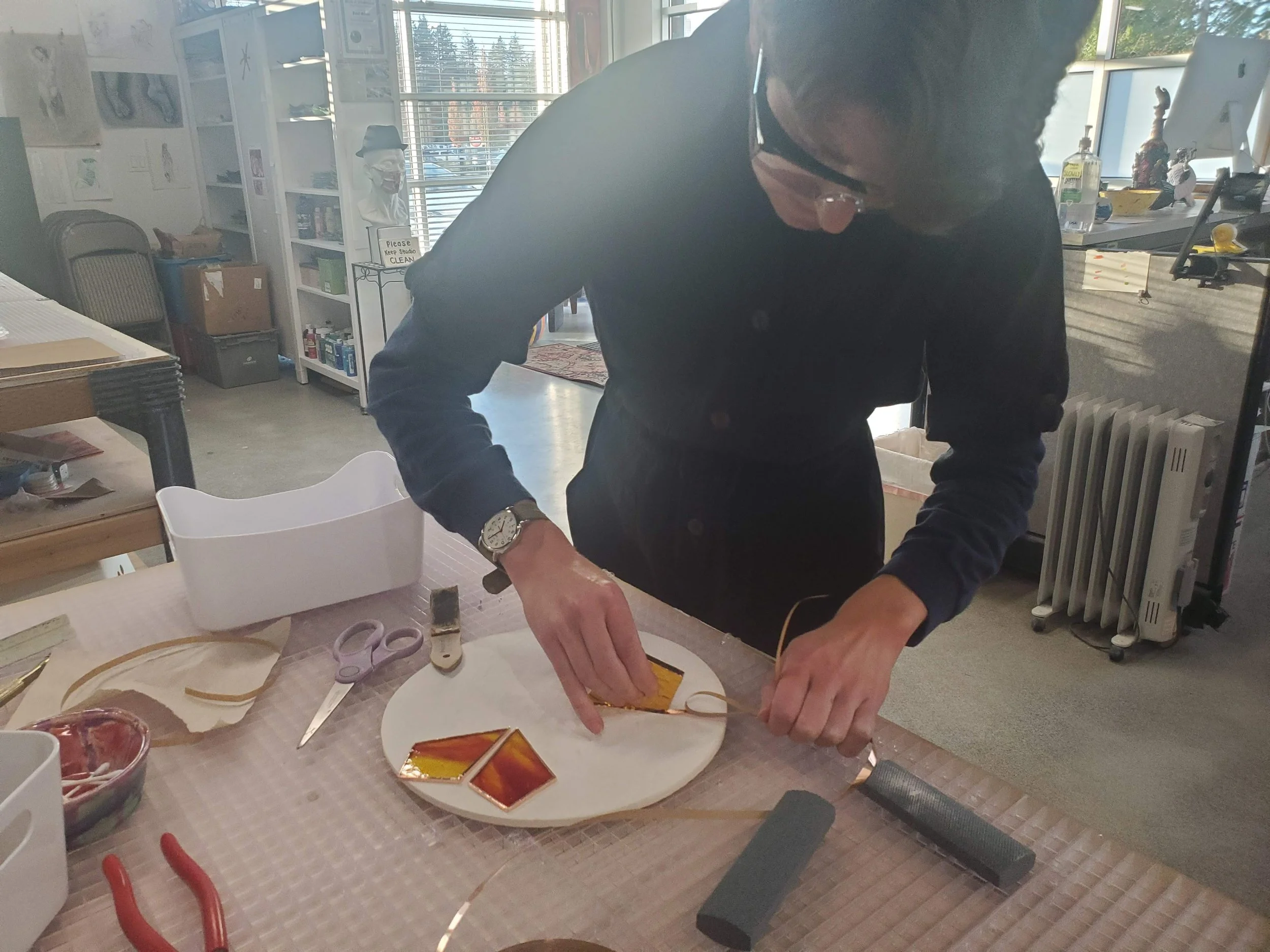 Stained Glass Classes in 90Minutes FEELartistic Studio