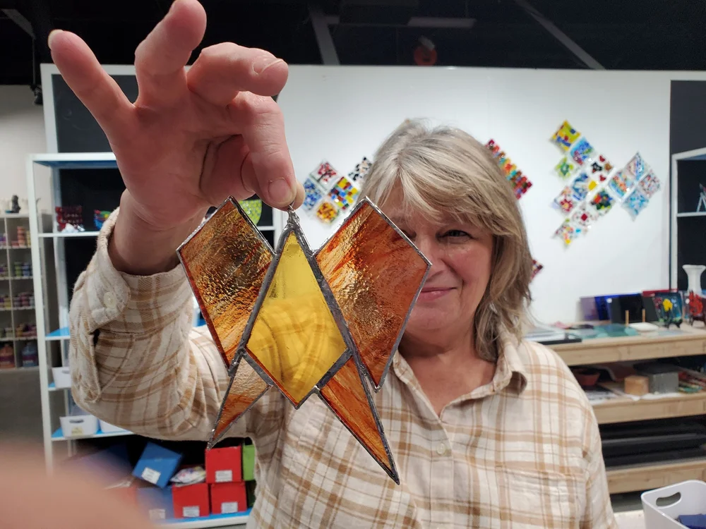 Amazing art studio for pottery fusing and stained glass classes