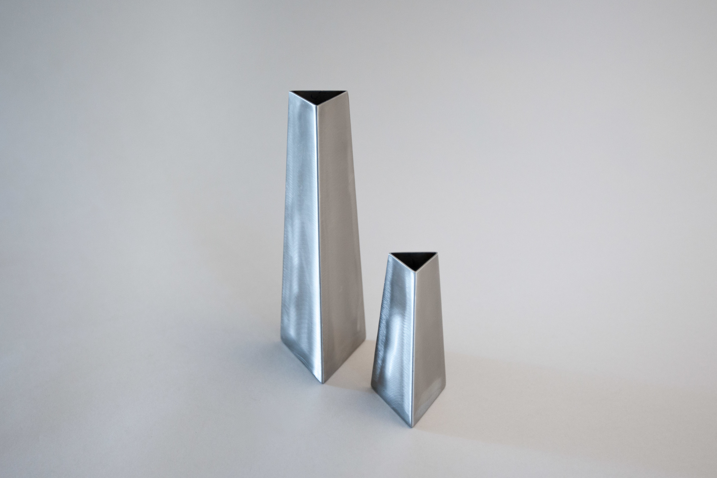 Wedge Vase by Elektra Steel