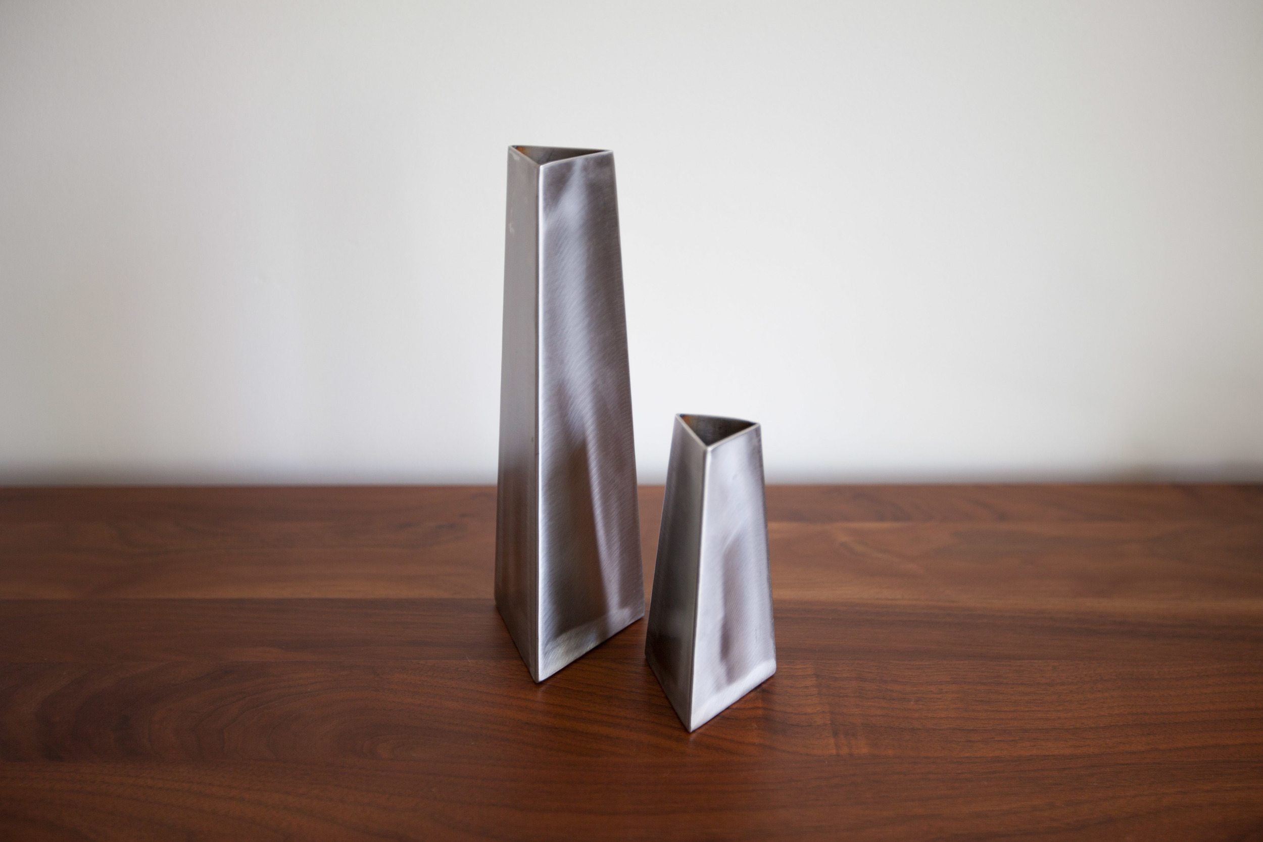 Wedge Vase by Elektra Steel