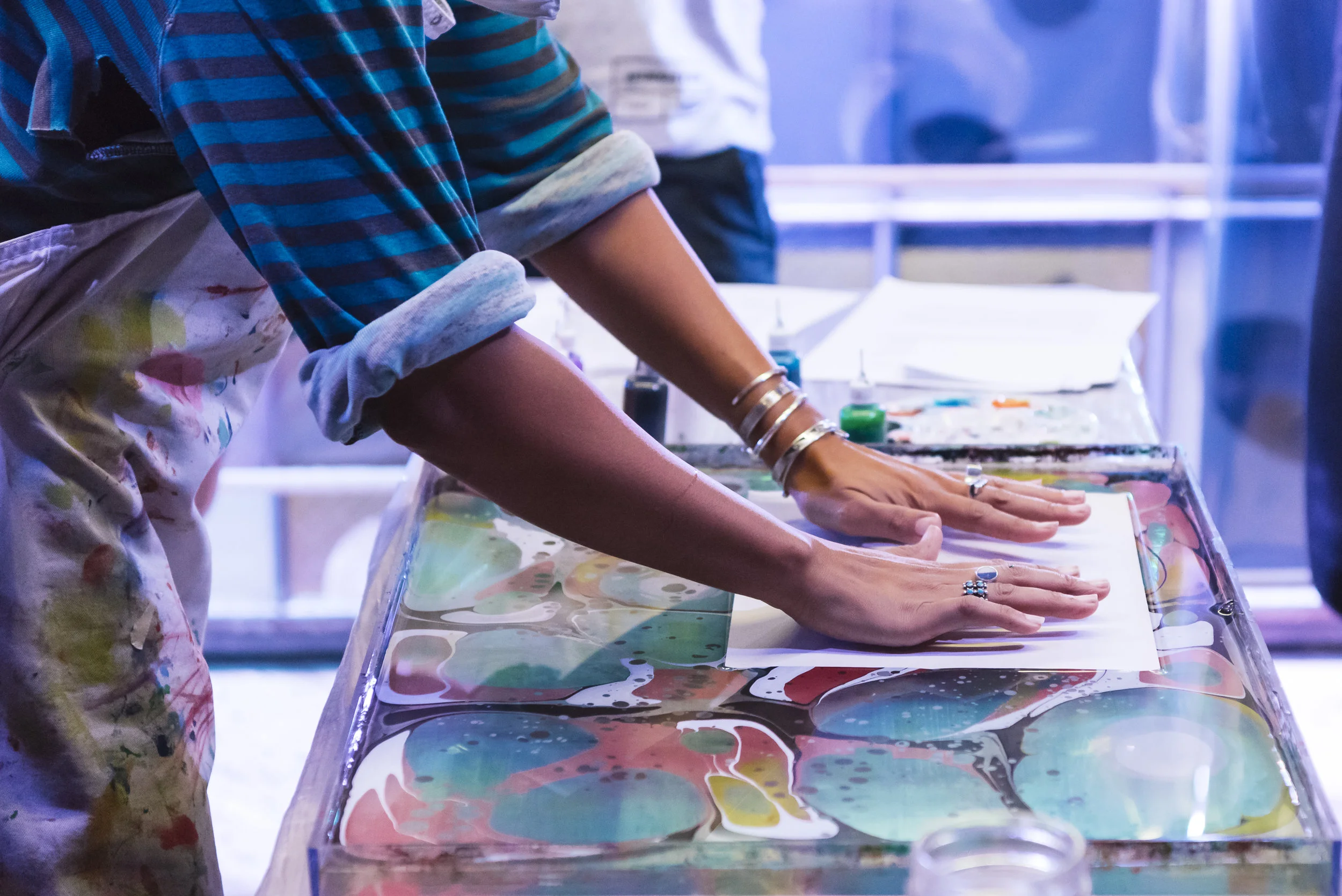 Mercedez Rex Marble Dye Workshop