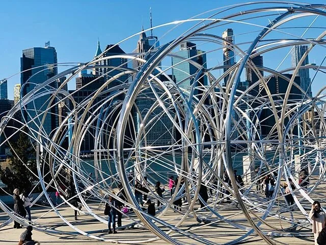 New York Clearing #newyorkclearing #artinstallation #art #nycskyline #skyline #brooklynbridgepark #antonygormley #newyorkcity #nycphotography #photography #brooklyn #nyc