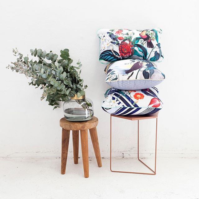 New! On trend tropical range, the easiest way to update your home. On the website now 📷 by @ashcorbett 
Space by @inartisan 
#tropical #newcollection #homeupdate #decor #interiordesign #chaircandy #flowerpower #flowerbomb #floralcushions #cushion #t