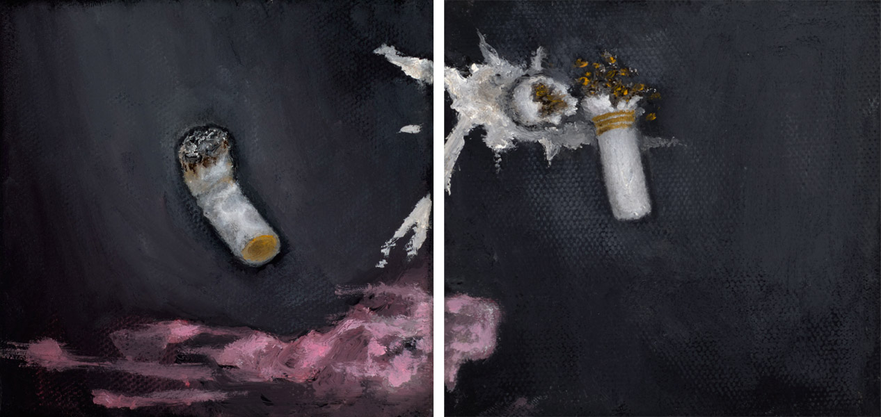 crushed/stepped on - diptych