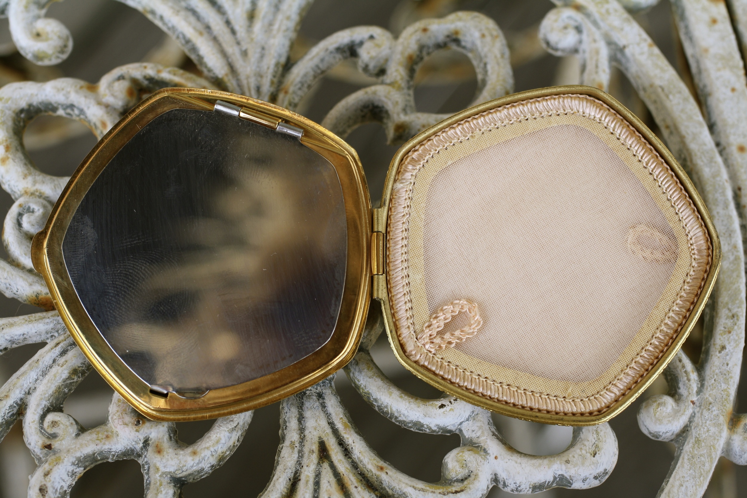 Gold Pentagon Matte Pewter Design Brass Compact Chalem Collection_05.jpg