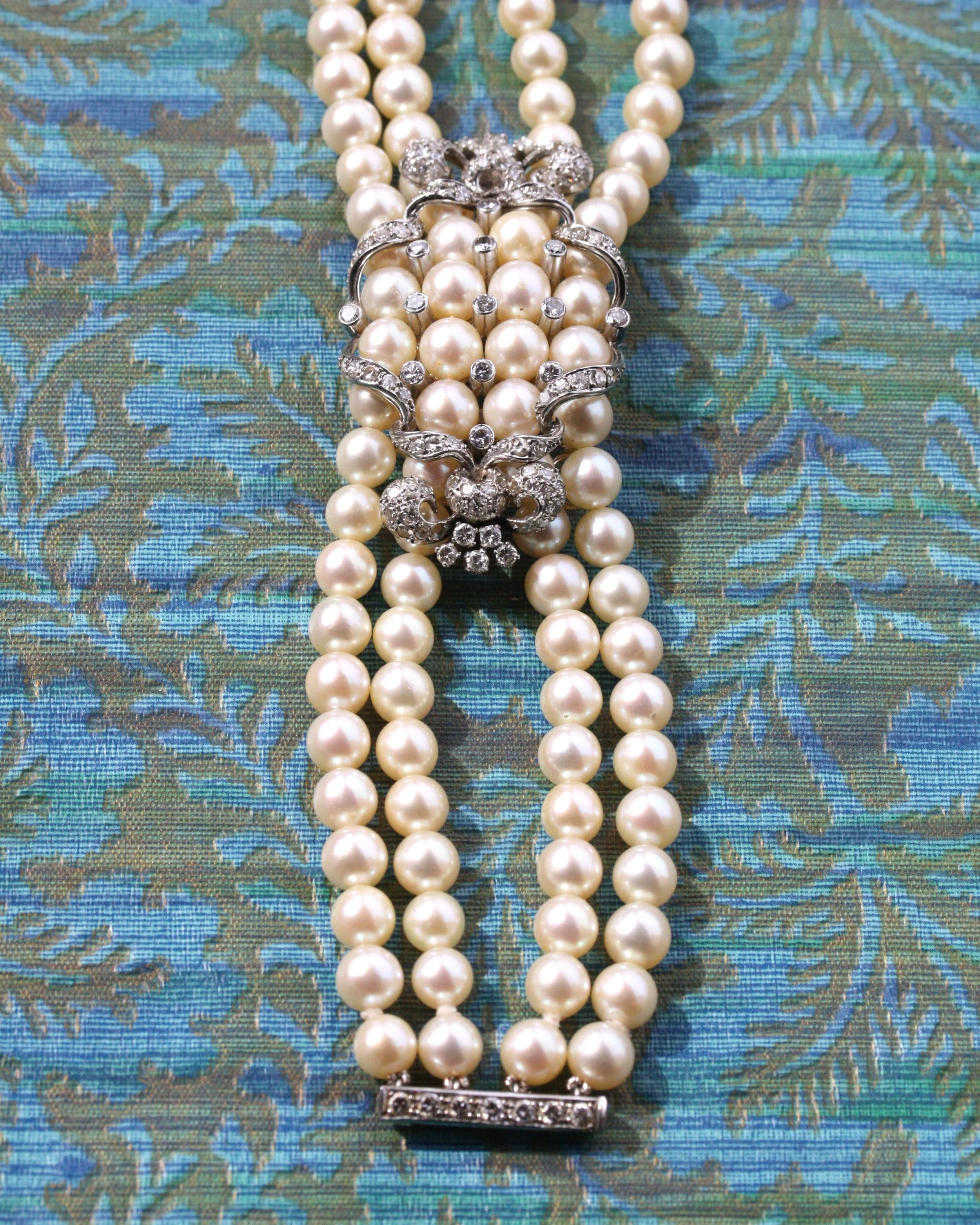 Vintage+4+Row+Pearl+Diamond+Floral+14KW+Bracelet_09.jpg