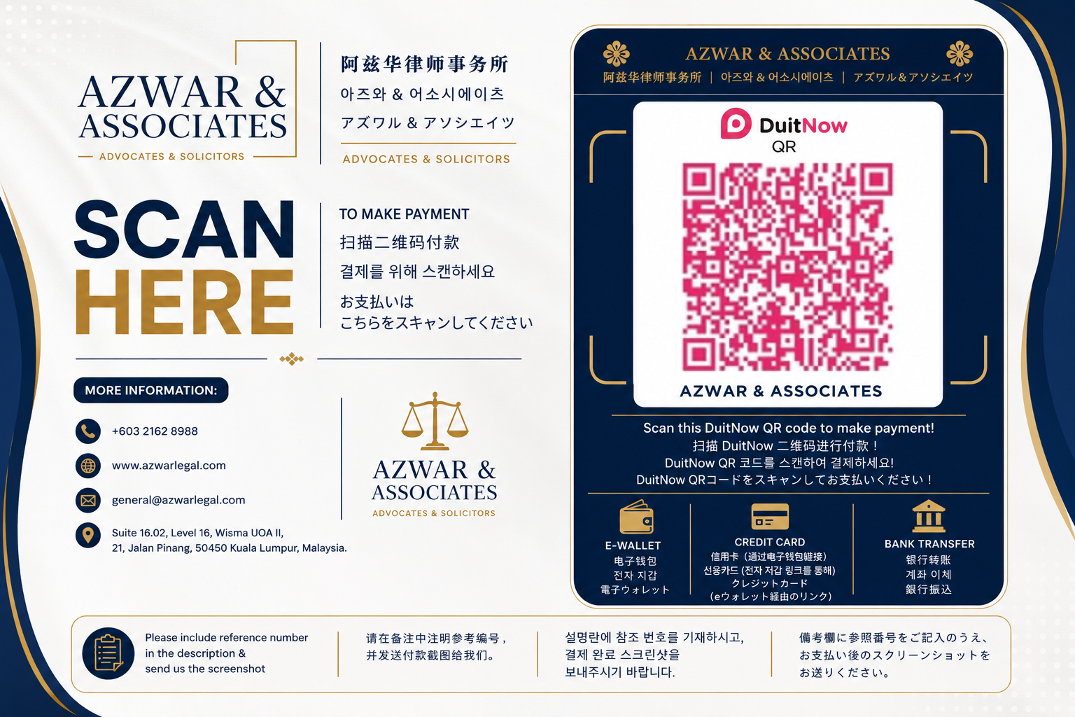 Azwar & Associates DuitNow QR Payment