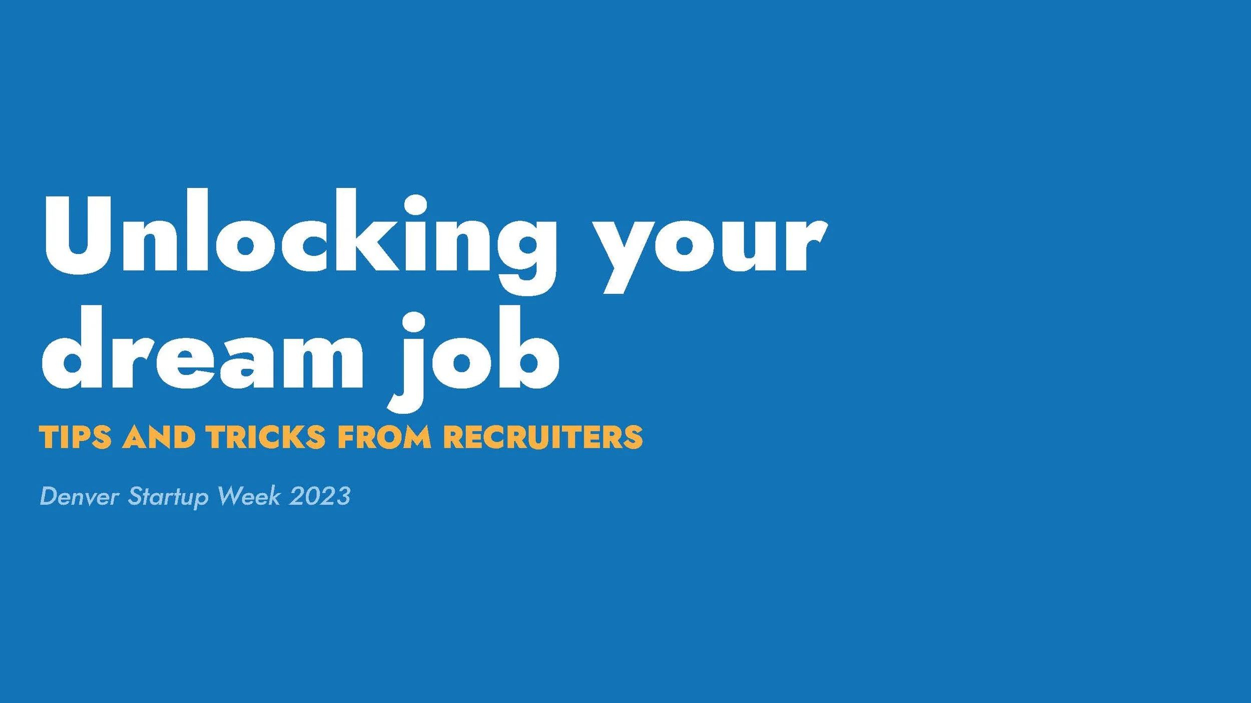 Unlocking your Dream Job: Tips and Tricks From Recruiters — Code