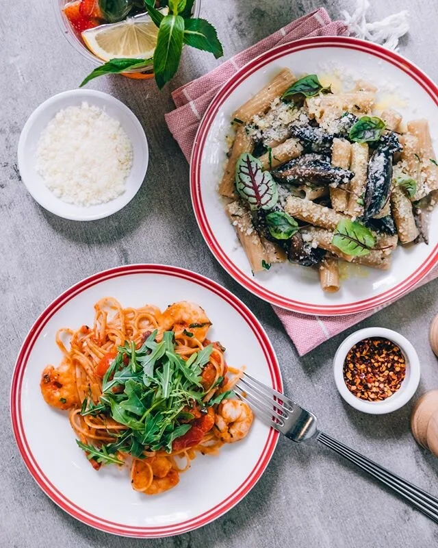 Spicy prawn and rocket or wild mushroom rigatoni may that me the toughest decision you need to make today!

#mondayfunday #carbup #rosesareoutcarbsarein