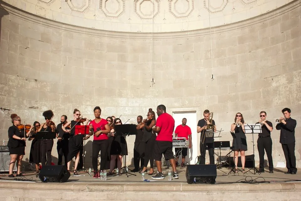 Illharmonic Orchestra in Central Park's Naumburg Orchestra Shell - July 2015