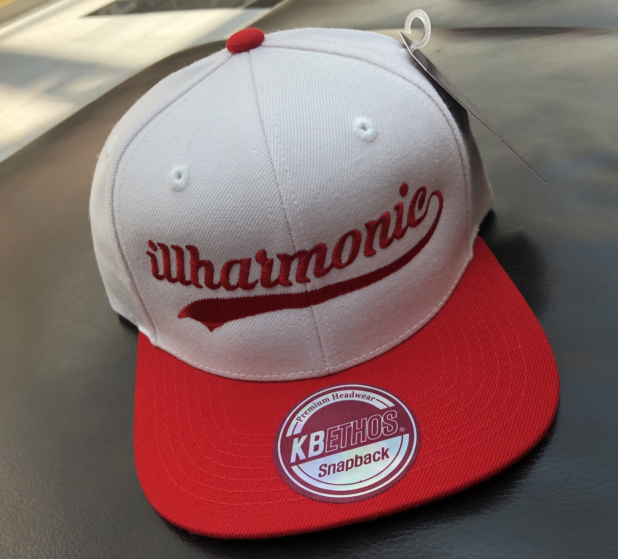 Illharmonic Two-Tone Signature Snapback (White with Red)