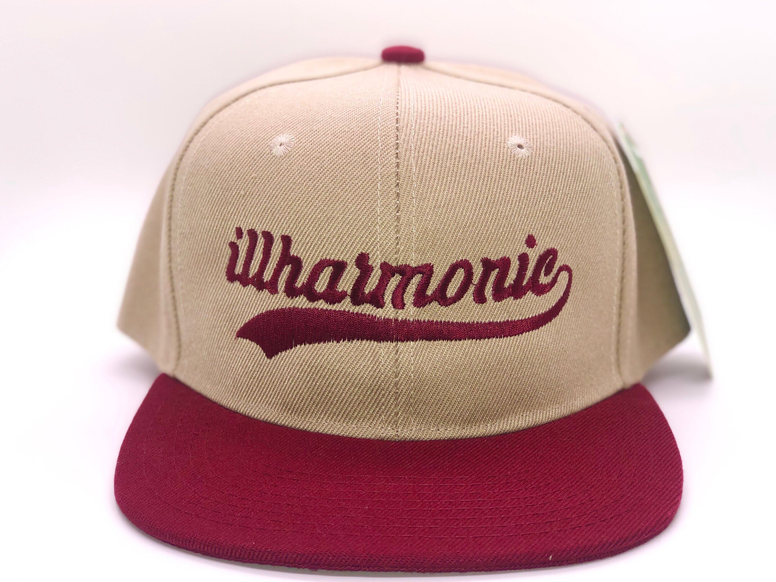 ILLHARMONIC TWO-TONE SIGNATURE SNAPBACK (KHAKI WITH BURGUNDY)