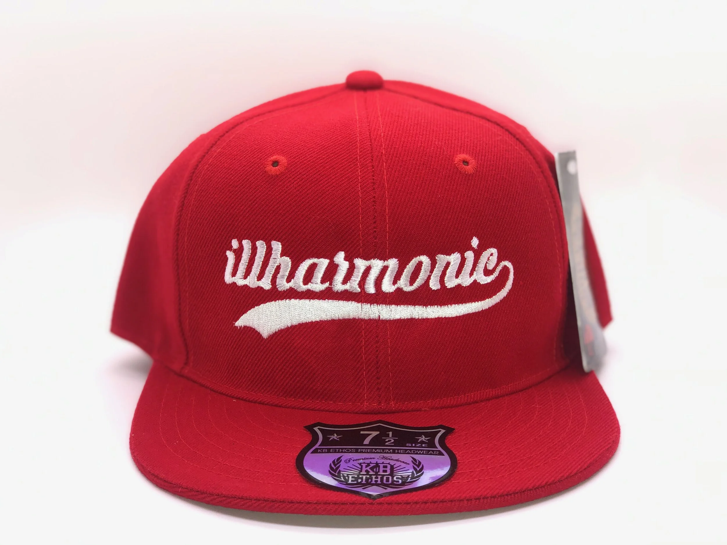 Illharmonic Signature Fitted (Red with White) 