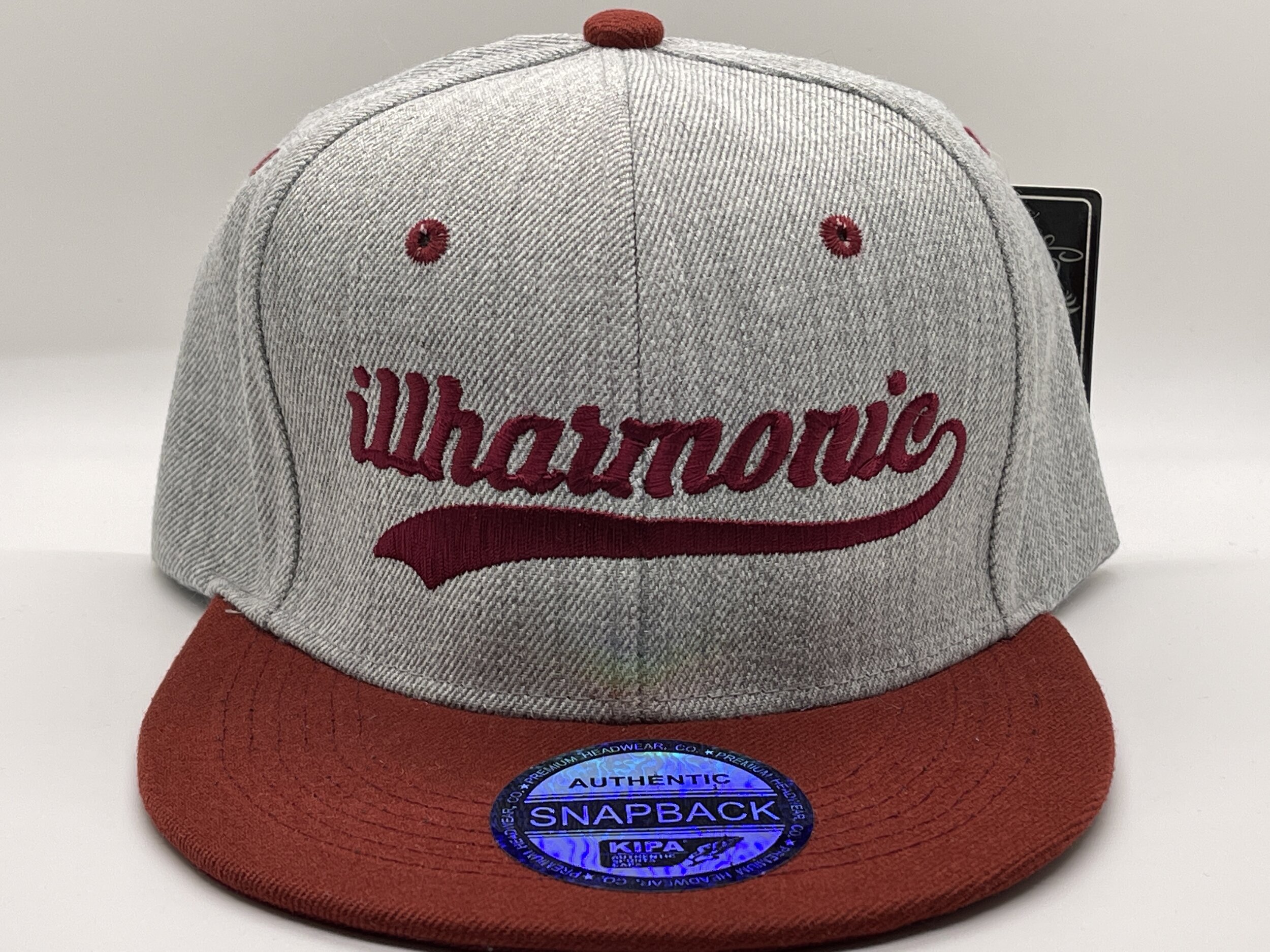 Illharmonic Two-Tone Snapback Signature (Grey with Burgundy)