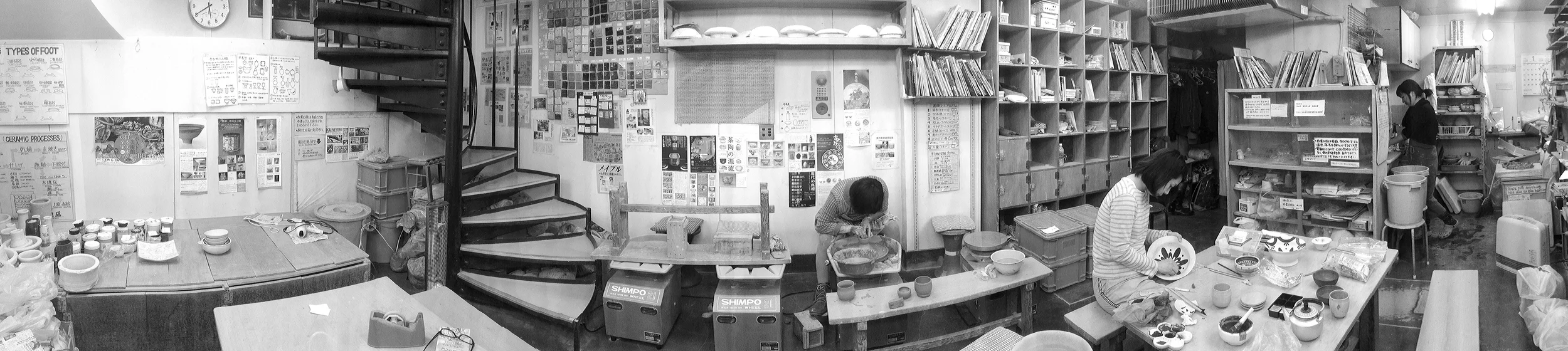 Throwing at the studio in Shibuya, Japan 2015