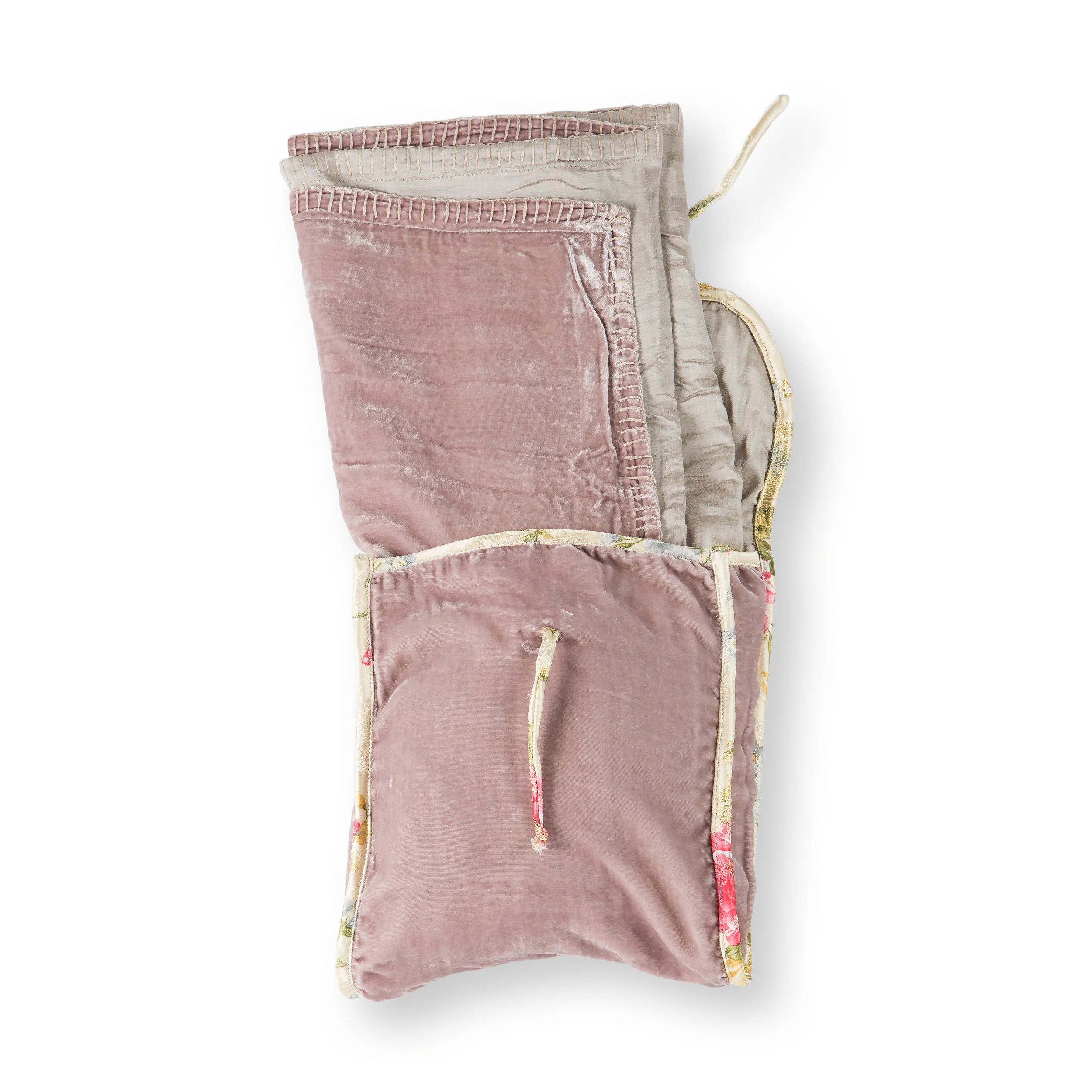 Silk Velvet Throw -  Sky w:Bag.jpg