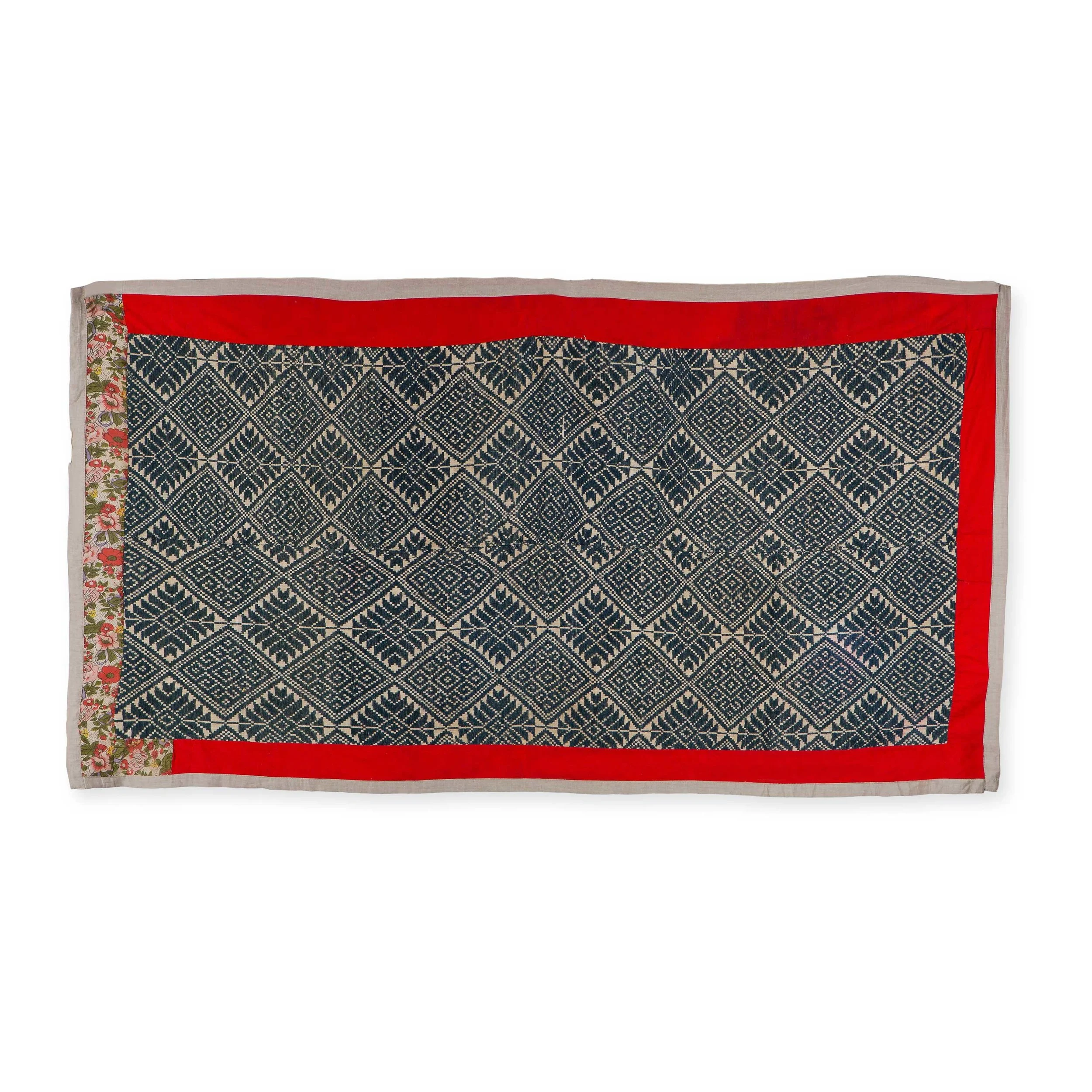 Vintage Brocade Throw with Silk