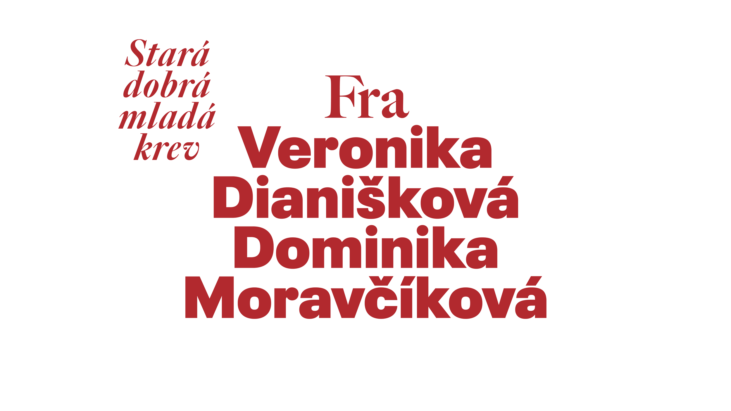 Stará dobrá mladá krev: Veronika Dianišková, Dominika Moravčíková