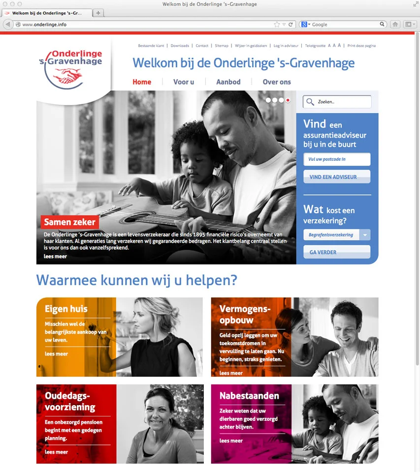poetIfarmer: Fotografie voor website de Onderlinge 's-Gravenhage verzekeringen