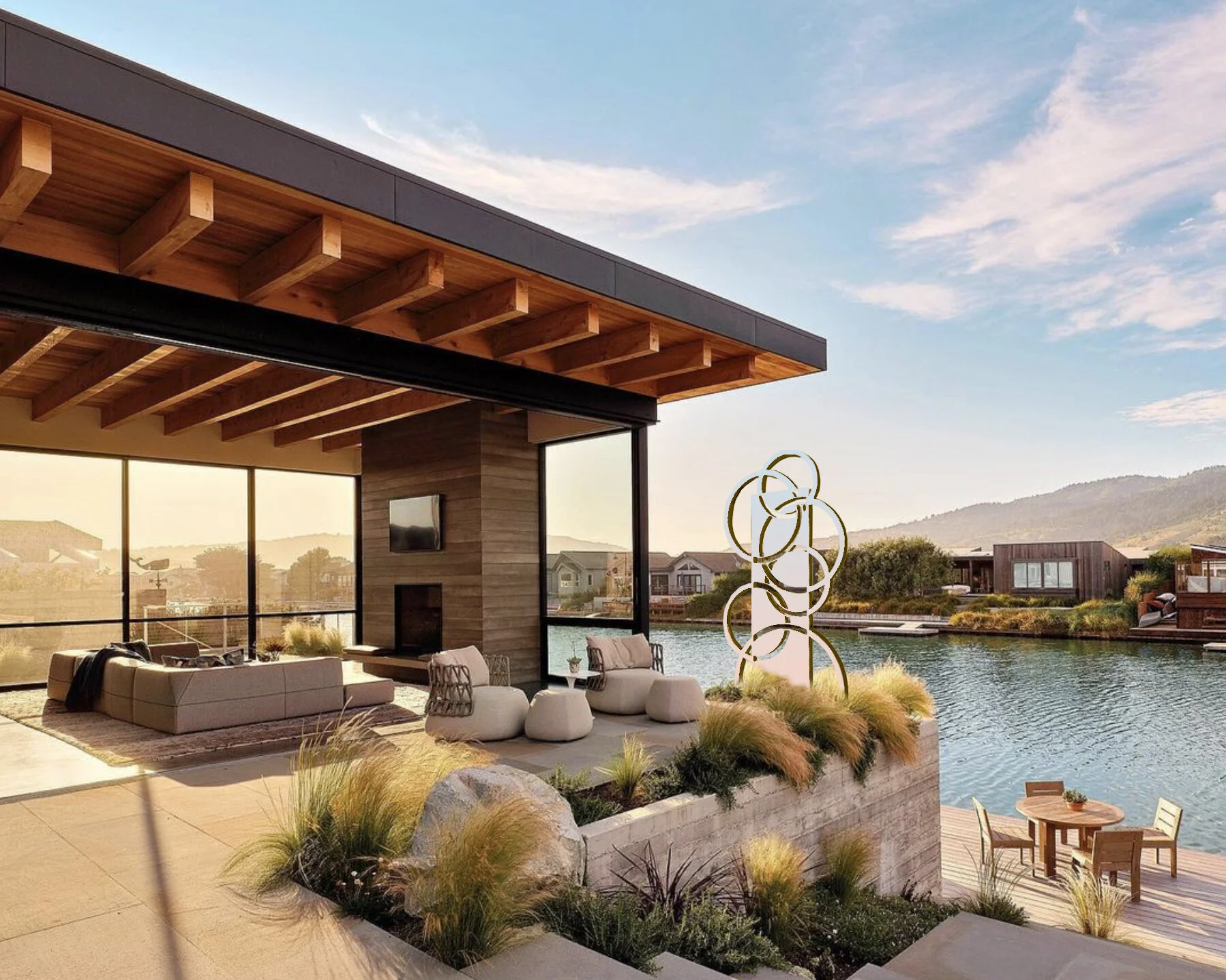 Climb Sculpture - Sunset