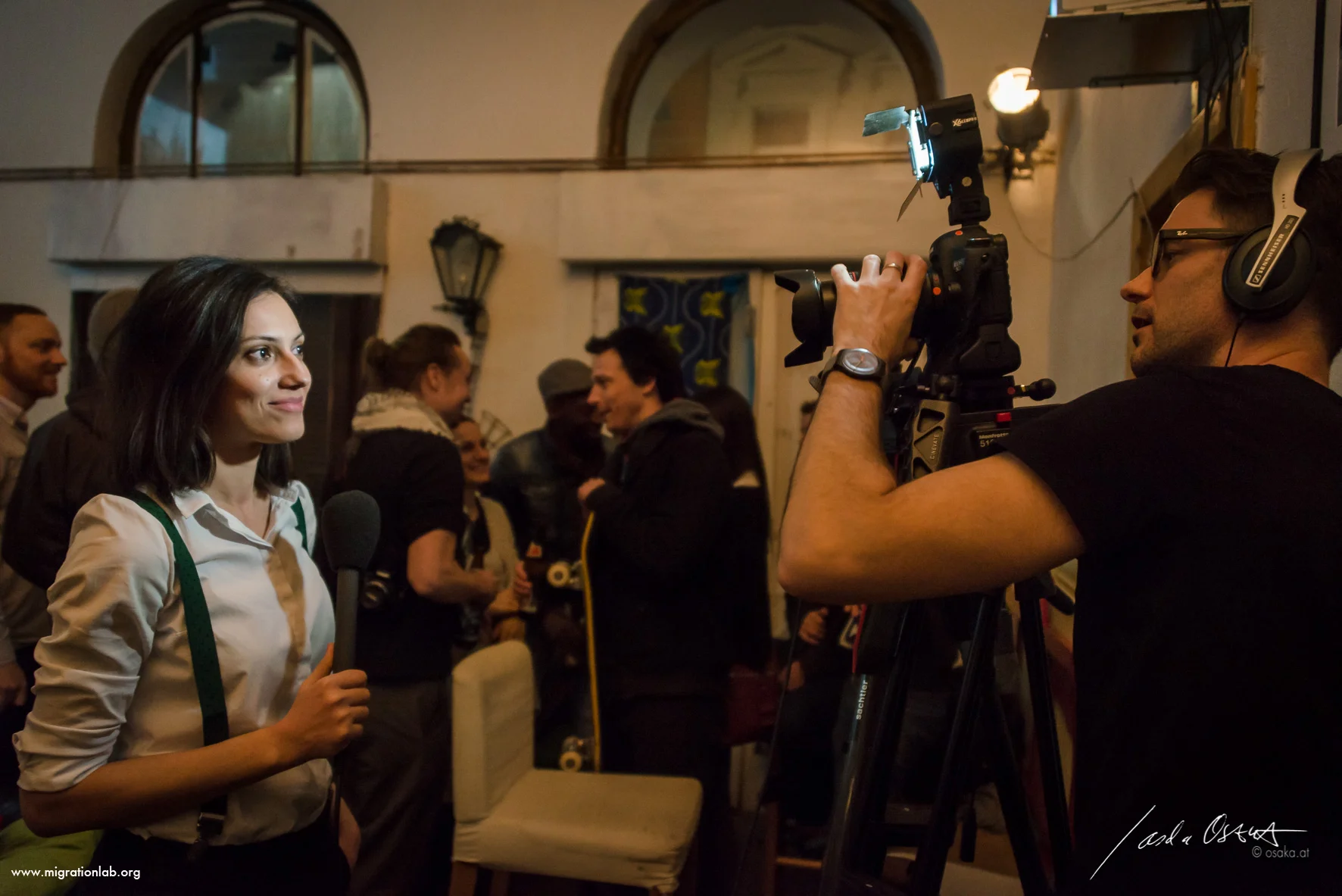 Making of with video producer Stuart Jolley Socea - Migrationlab "Welcome to the Living Room" 1st event in Vienna, March 2015.