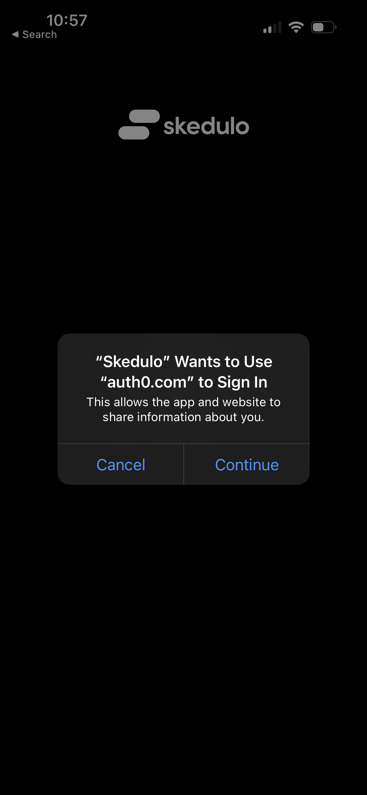 Select Continue (Copy)