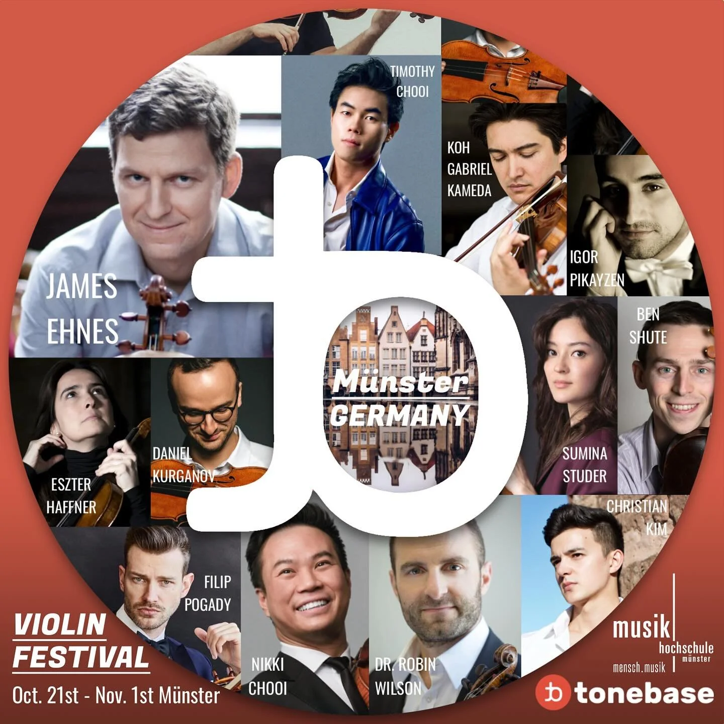 I could not be more excited to announce the inaugural TONEBASE VIOLIN FESTIVAL! 

10 days of 1:1 lessons, masterclasses, workshops, lectures, panel discussions and performances with these INCREDIBLE artists from around the world!! 🫶

If YOU are inte