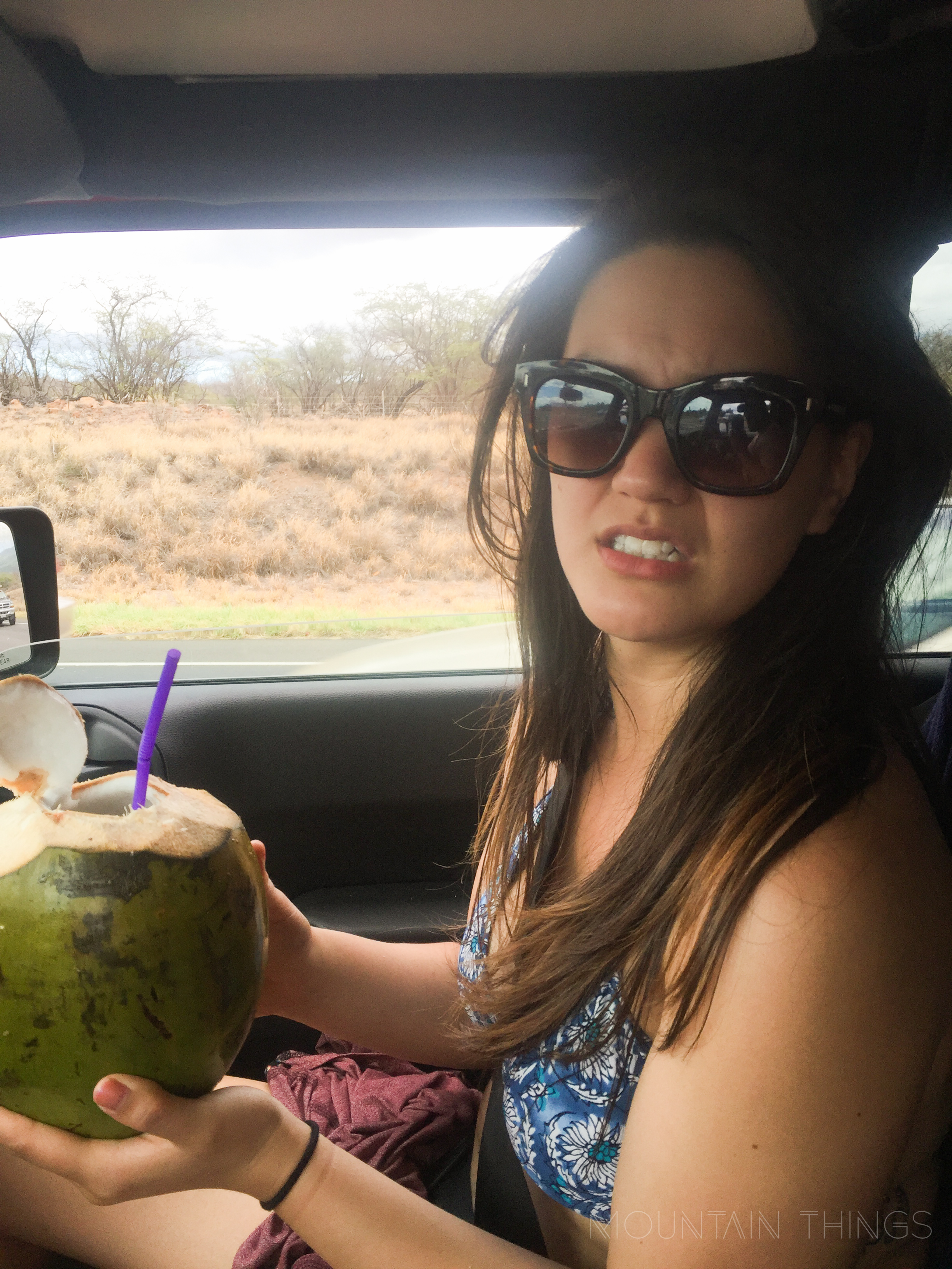 Check out my $30 coconut. Oh well, I guess it's better than messing with a machete-wielding Pacific Islander.