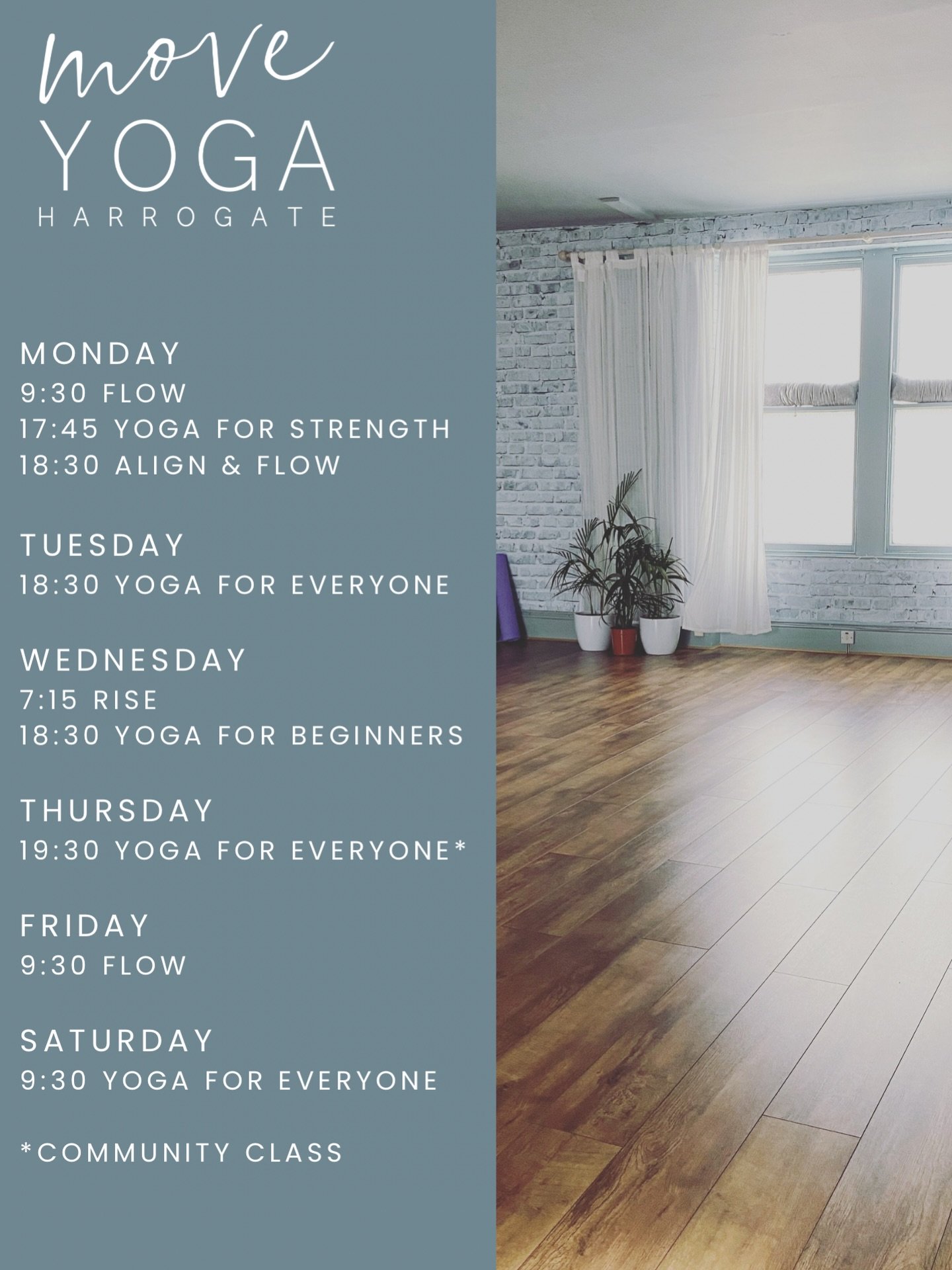 It&rsquo;s the perfect time to start or restart your practice. Check out our studio schedule and book your spot! 

#harrogate #harrogateyoga #yogaharrogate #movetogetherhgt