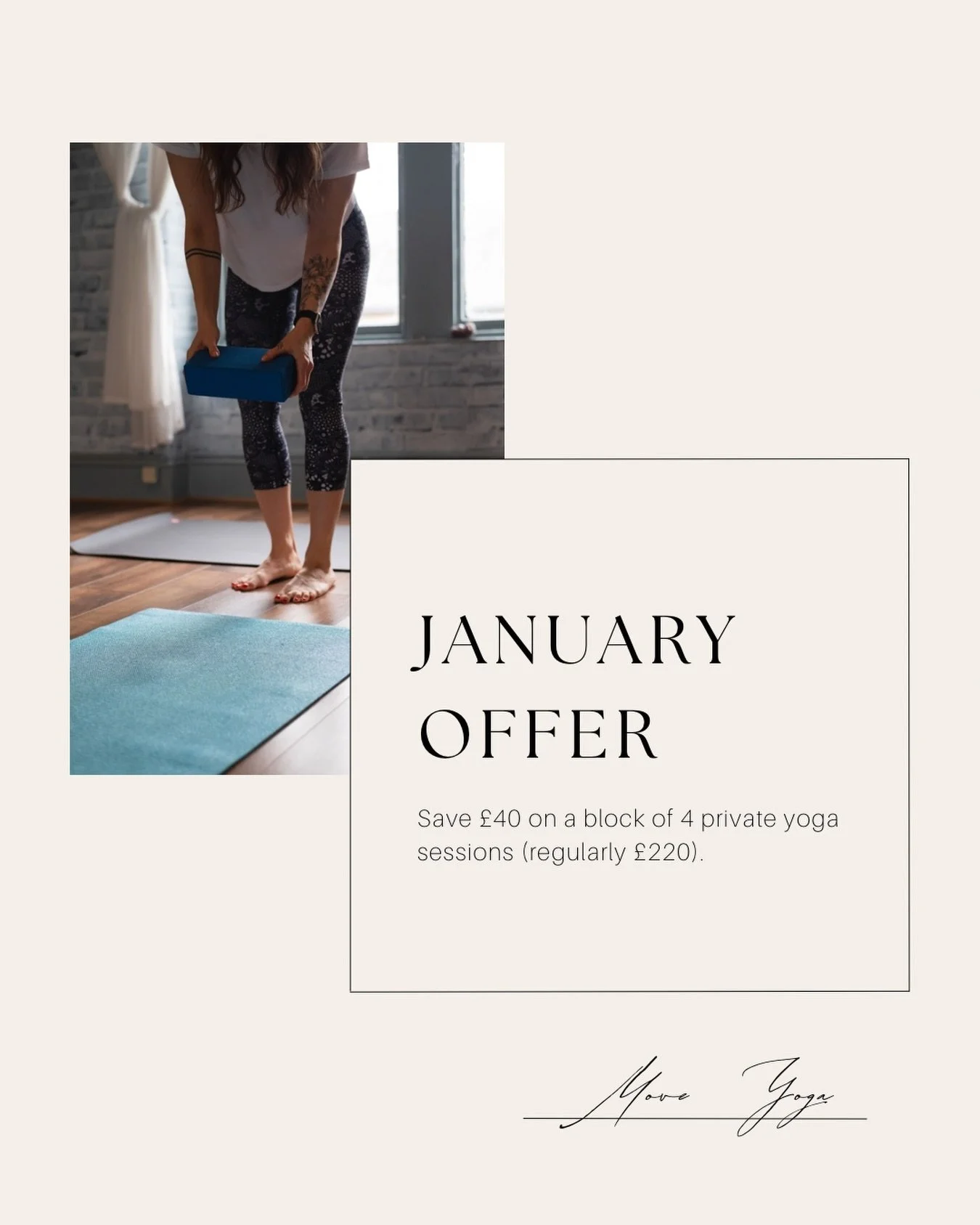 If group classes feel busy, loud or overwhelming &mdash; private yoga sessions might be perfect for you.

In private sessions we:
✨ slow down
✨ listen to your body
✨ build confidence step by step

We are offering a limited block of 4 private sessions