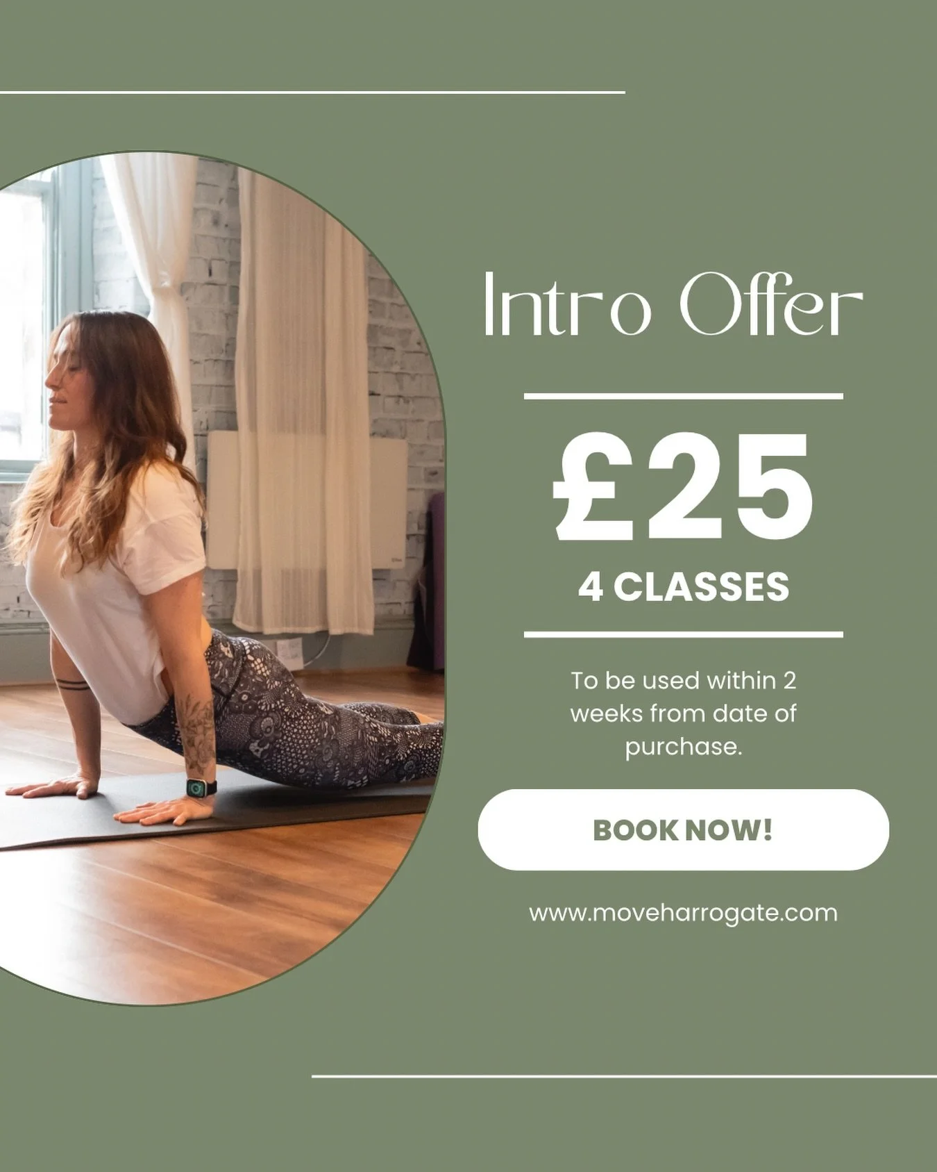 Never visited us before? Or have you practiced at Move but it was 6 months ago or more? This one&rsquo;s for you! 

#harrogate #harrogateyoga #yogaharrogate #movetogetherhgt #introoffer