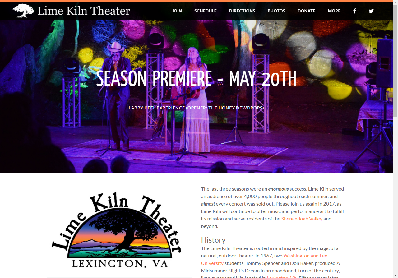 The 2017 home page