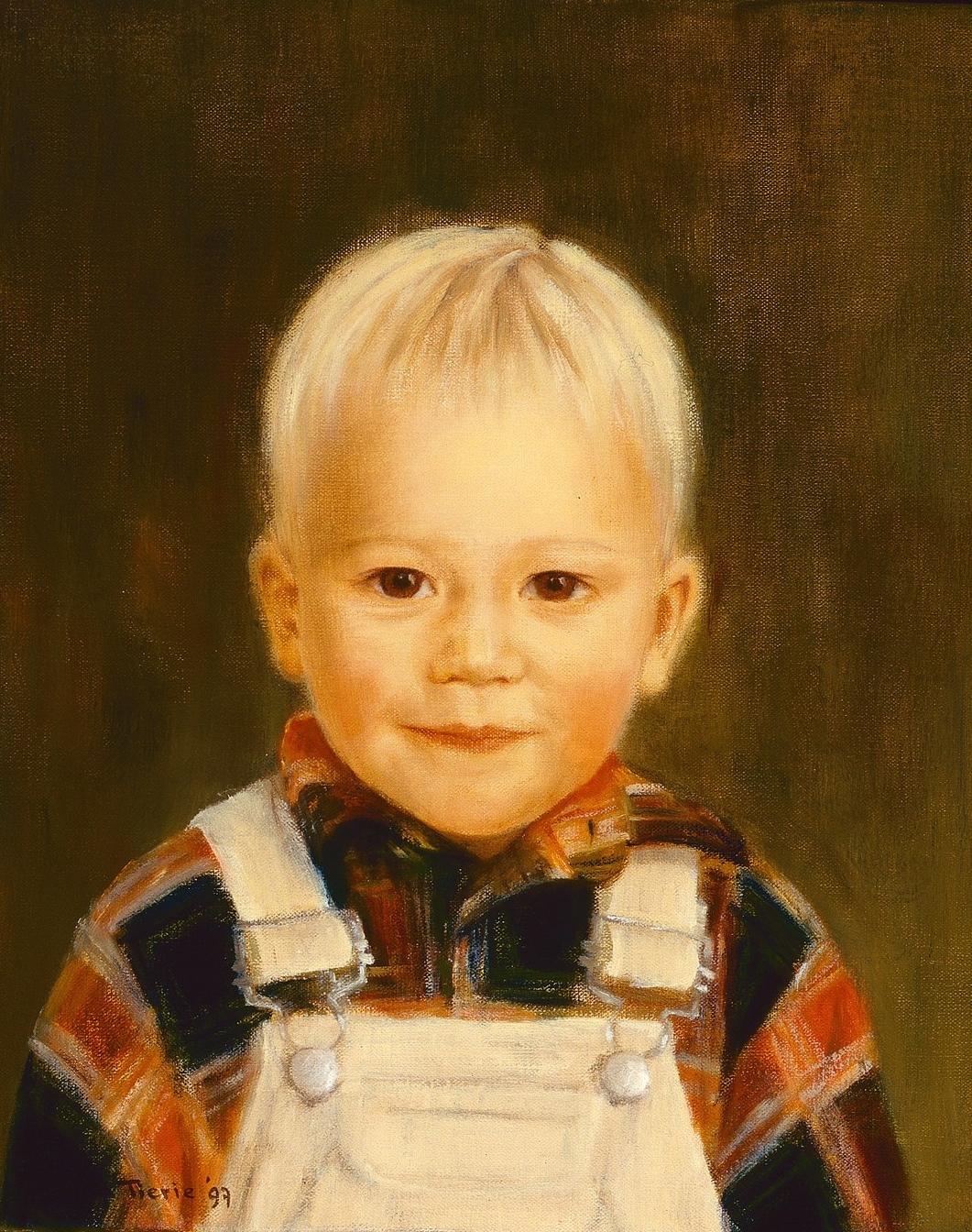   Joep,  olieverf op linnen, 30 x 40 cm. Portret in opdracht. 