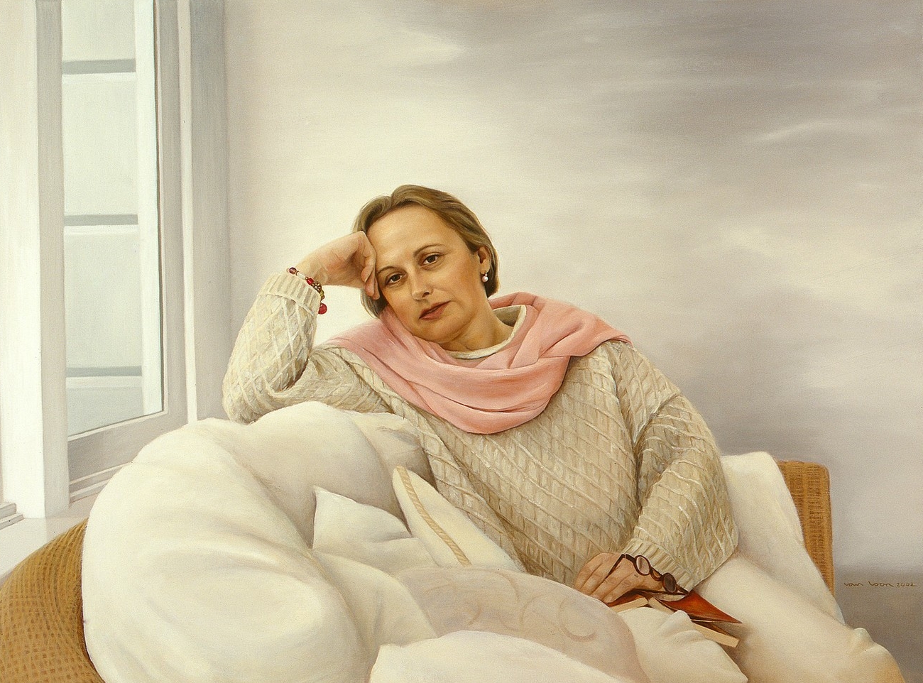   Louise, &nbsp;olieverf op linnen, 140 x 120 cm. Portret in opdracht. 