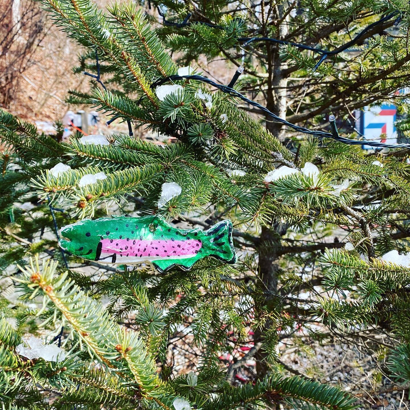 Check out RNSP&rsquo;s eco-friendly decorated tree at the Neversink Bicentennial Square holiday display! Hand painted ornaments, made by RNSP&rsquo;s hard-working intern, Bella. 
Be sure to look at all the other decorated trees, hand painted signs, a