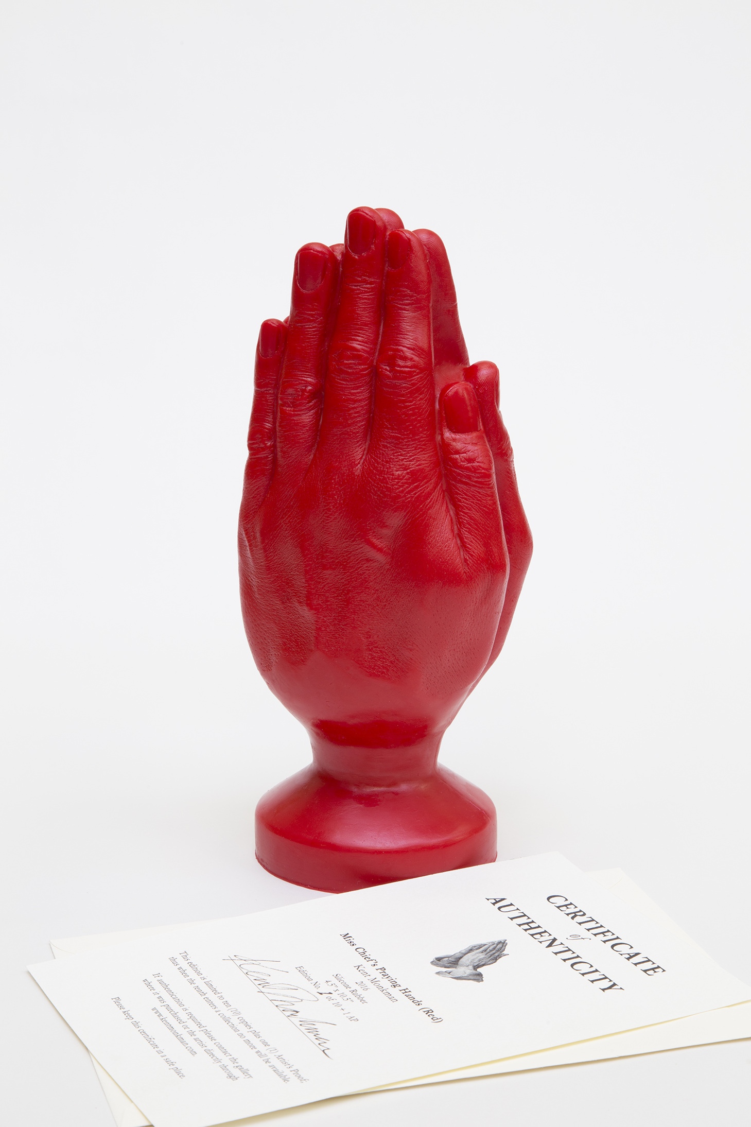 Miss Chief's Praying Hands (Red)