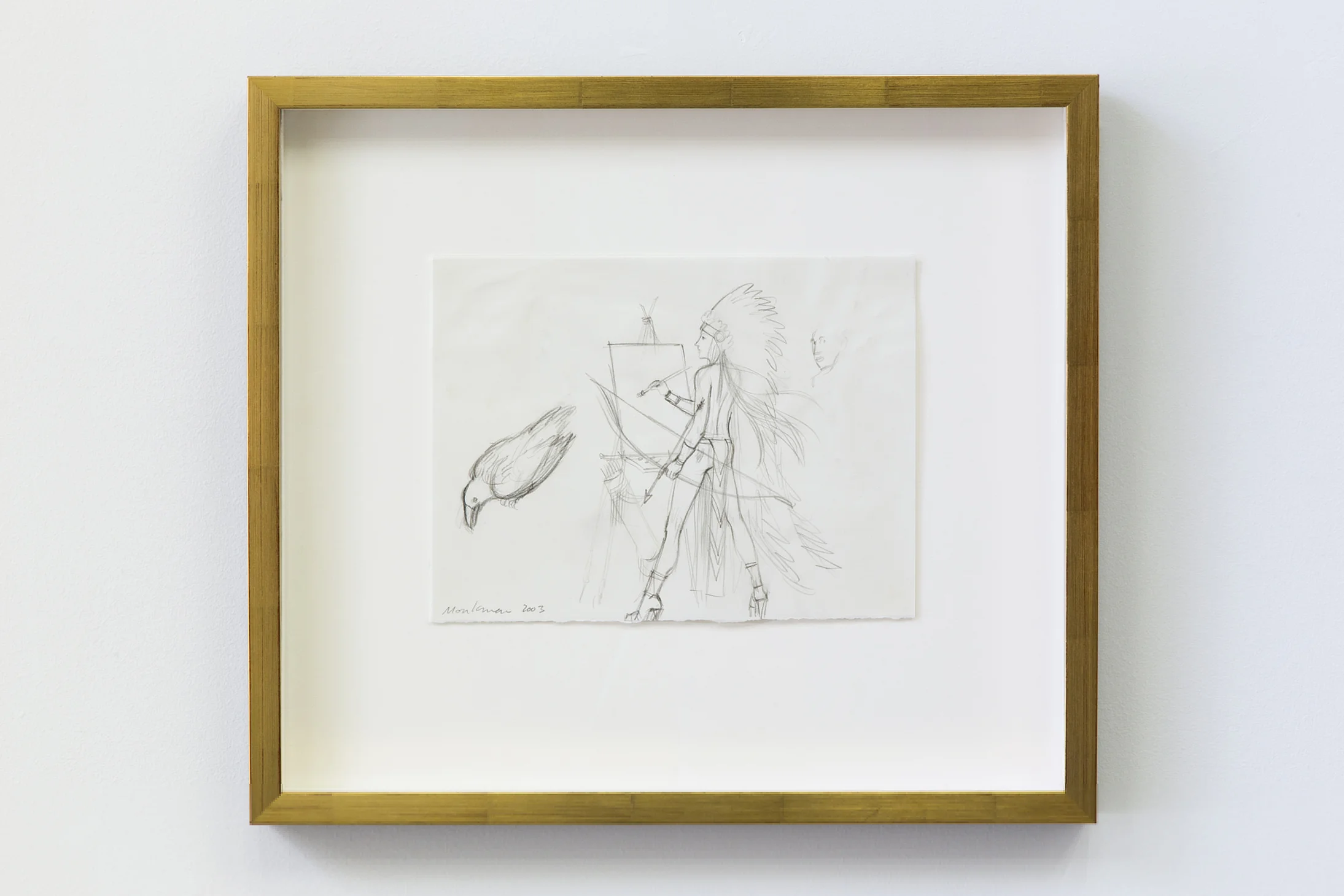 Study for Artist and Model (Miss Chief and Crow)