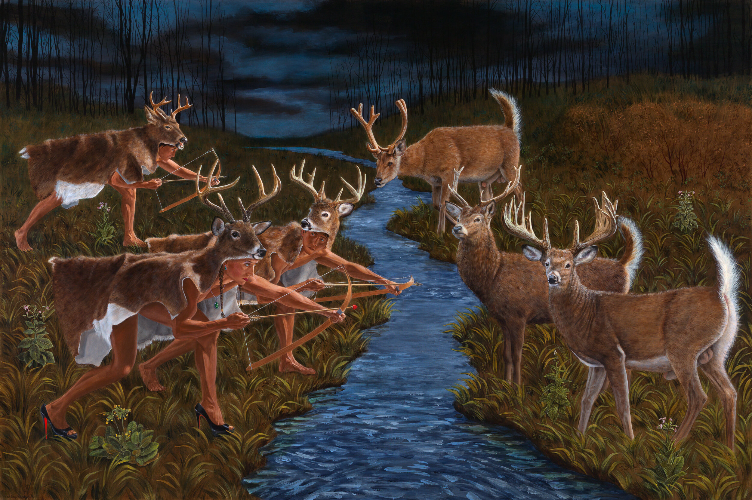 Stag Hunting (After Theodor de Bry)