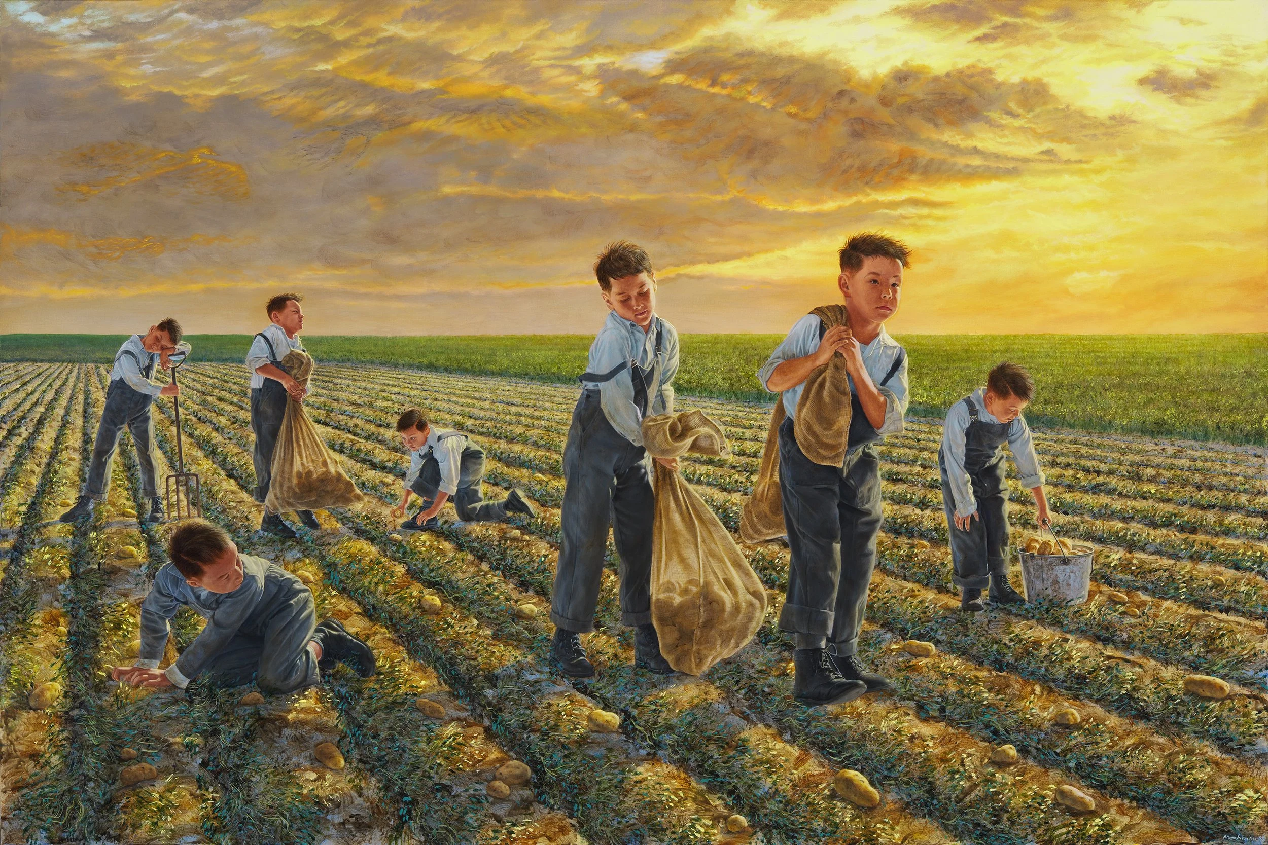 Compositional Study for The Potato Pickers
