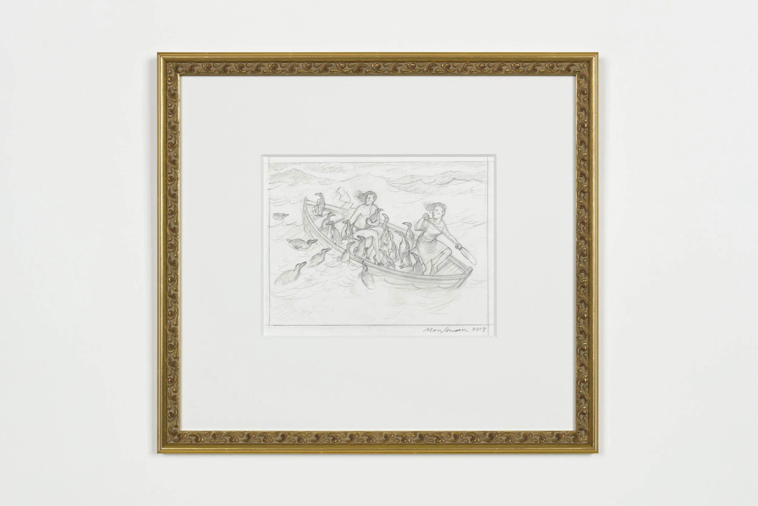 Preparatory Drawing for The Great Auk,