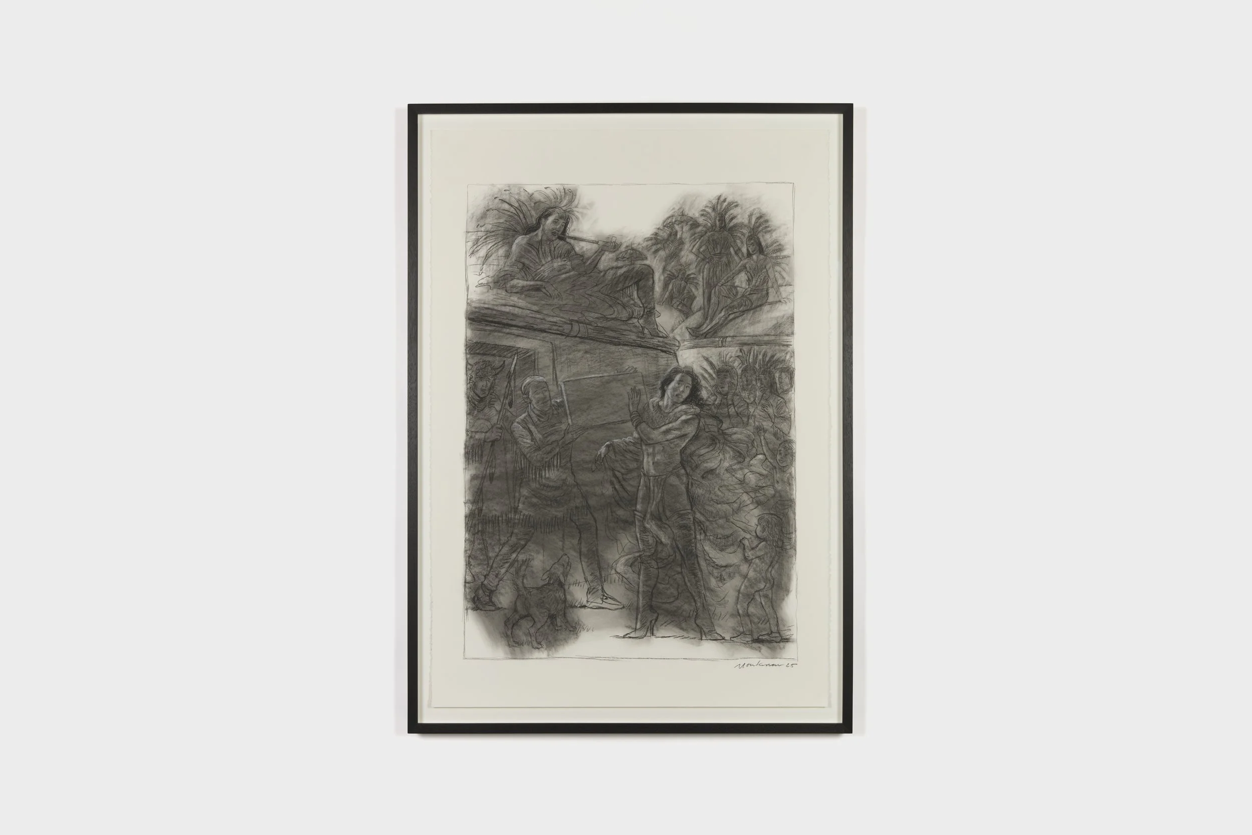 Charcoal Study for The Presentation of Her Portrait