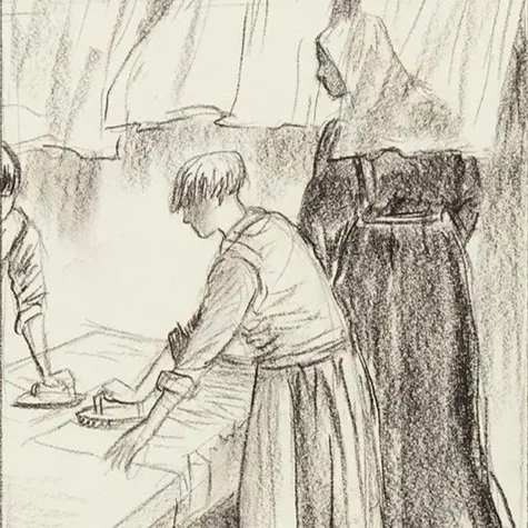 Charcoal+Study+for+the+Laundress+%28breeze%29+%28DR.2025.070%29+Framed_Med+Res+JPEG.jpg