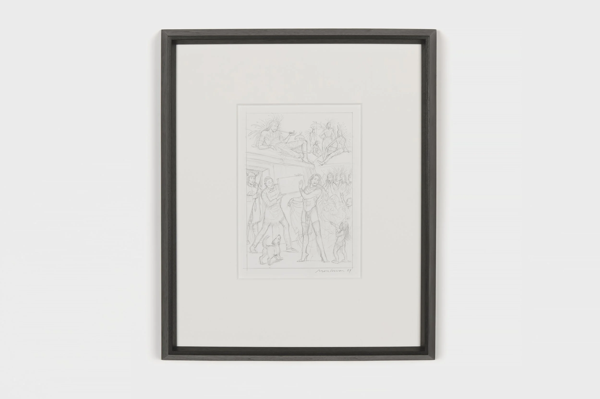 Pencil Sketch for The Presentation of Her Portrait
